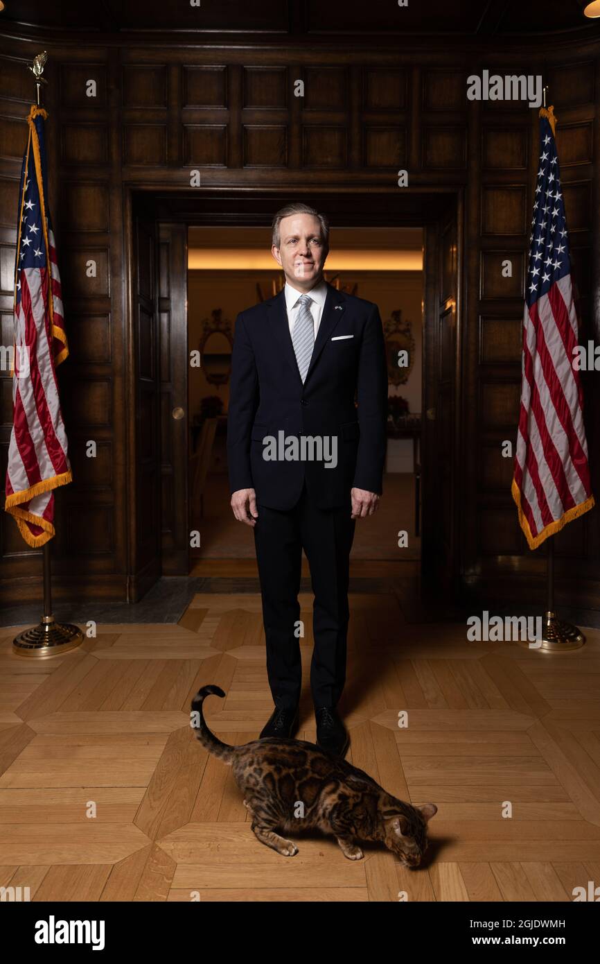 STOCKHOLM 2020-12-15 Ken Howery, U.S. Ambassador to the Kingdom of Sweden,  photographed at the residence in Stockholm, Sweden, on December 15, 2020.  Photo: Barzan Dello / TT / code 3000 Stock Photo - Alamy