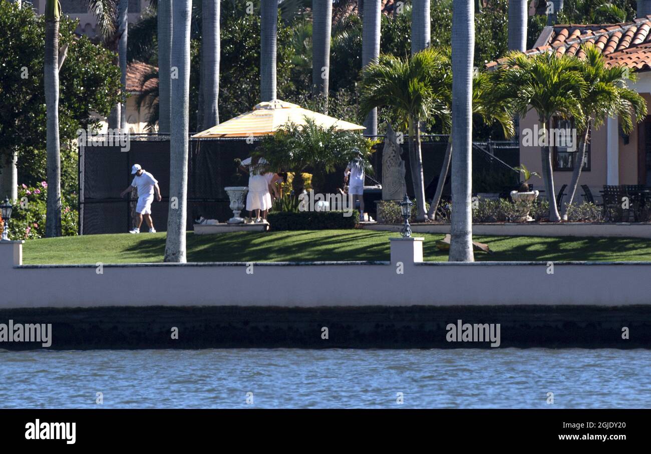 Donald Trump's Private Club Mar-a-Lago, Palm Beach, Florida, USA, on January 24, 2021. Photo: Jerker Ivarsson / Aftonbladet / TT code 2512 Stock Photo
