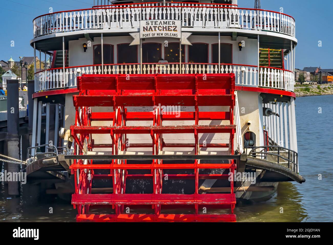 Paddlewheel Natchez Steamboat Mississippi River, New Orleans, Louisiana
