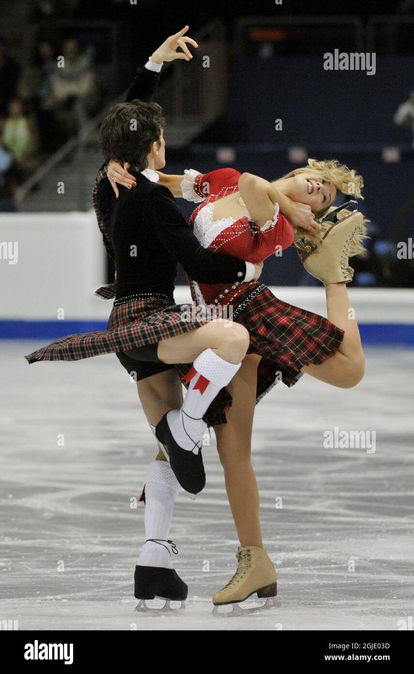 Britain's Sinead Kerr and John Kerr perform their original dance