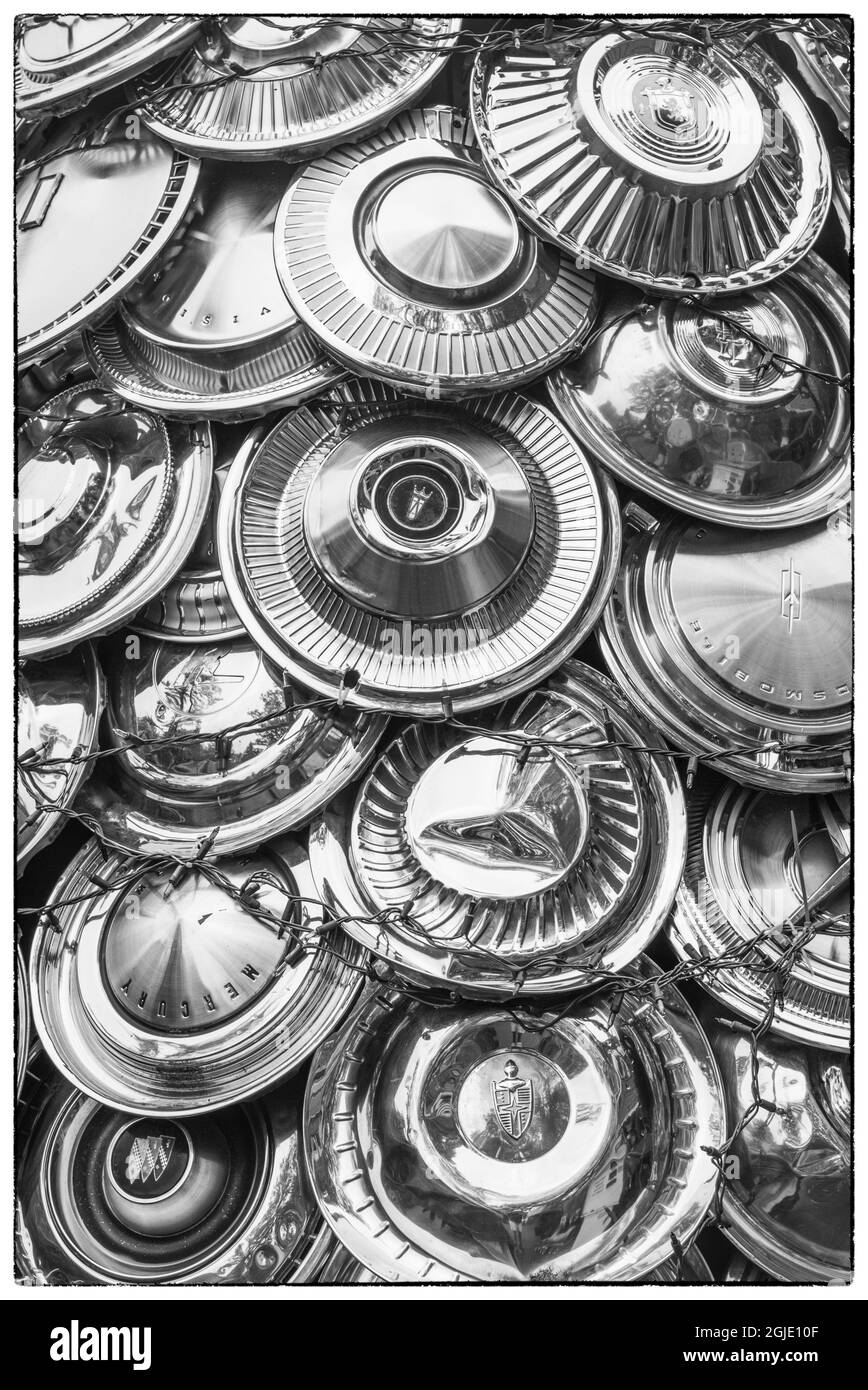 Car hubcaps Cut Out Stock Images & Pictures - Alamy