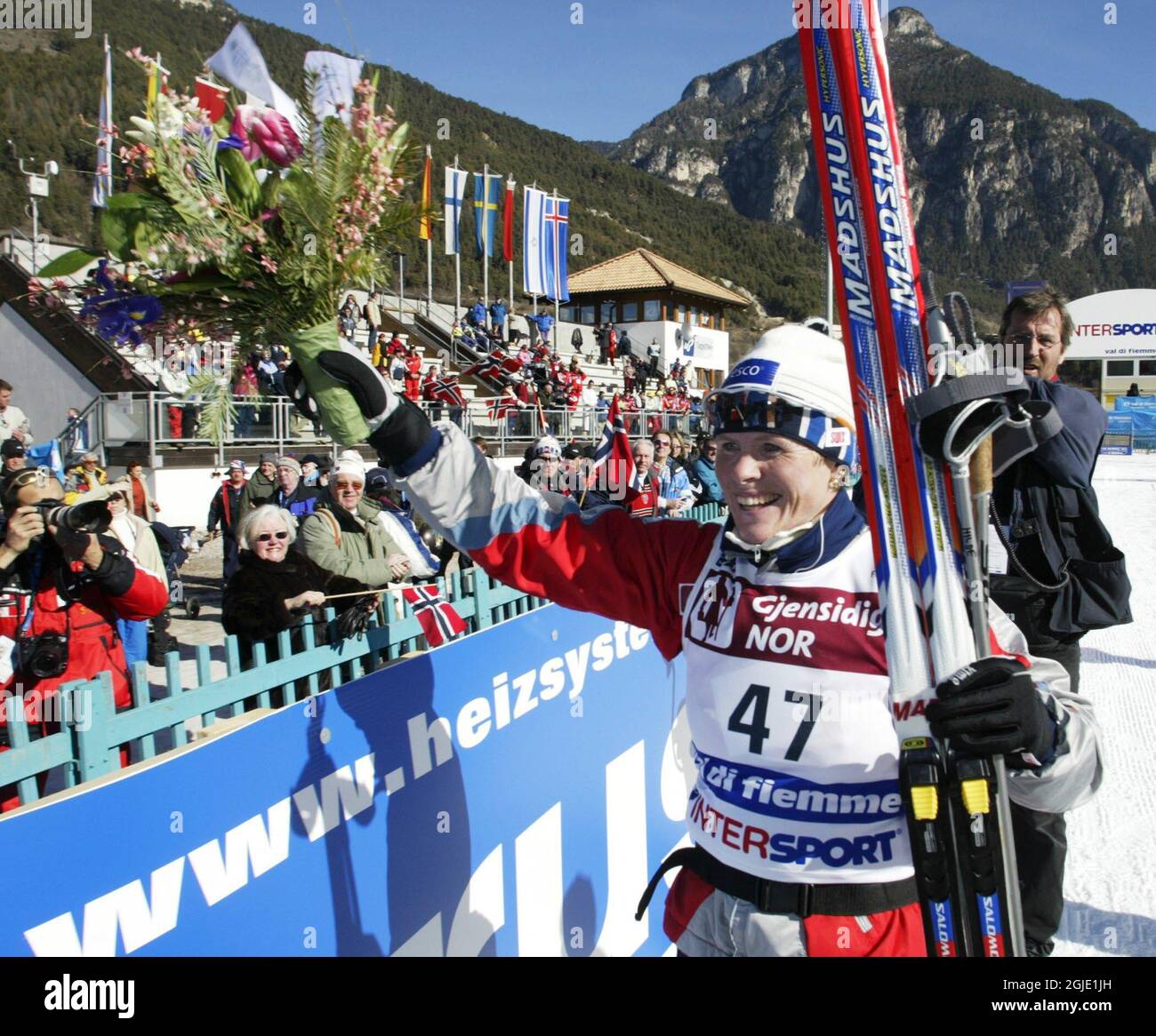 Norway's Hilde Gjermundshaug Pedersen who won the bronze medal thanks