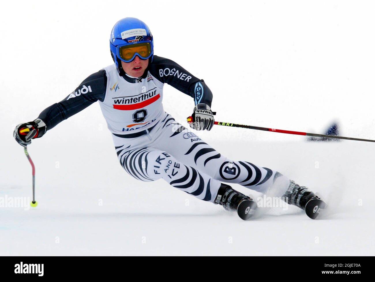 Germany's Martina Ertl in action in the Women's World Cup giant slalom Stock Photo Alamy