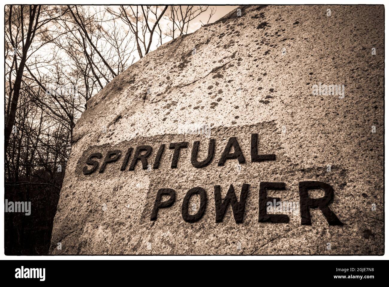 USA, Massachusetts, Cape Ann, Gloucester. Dogtown Rocks, inspirational ...