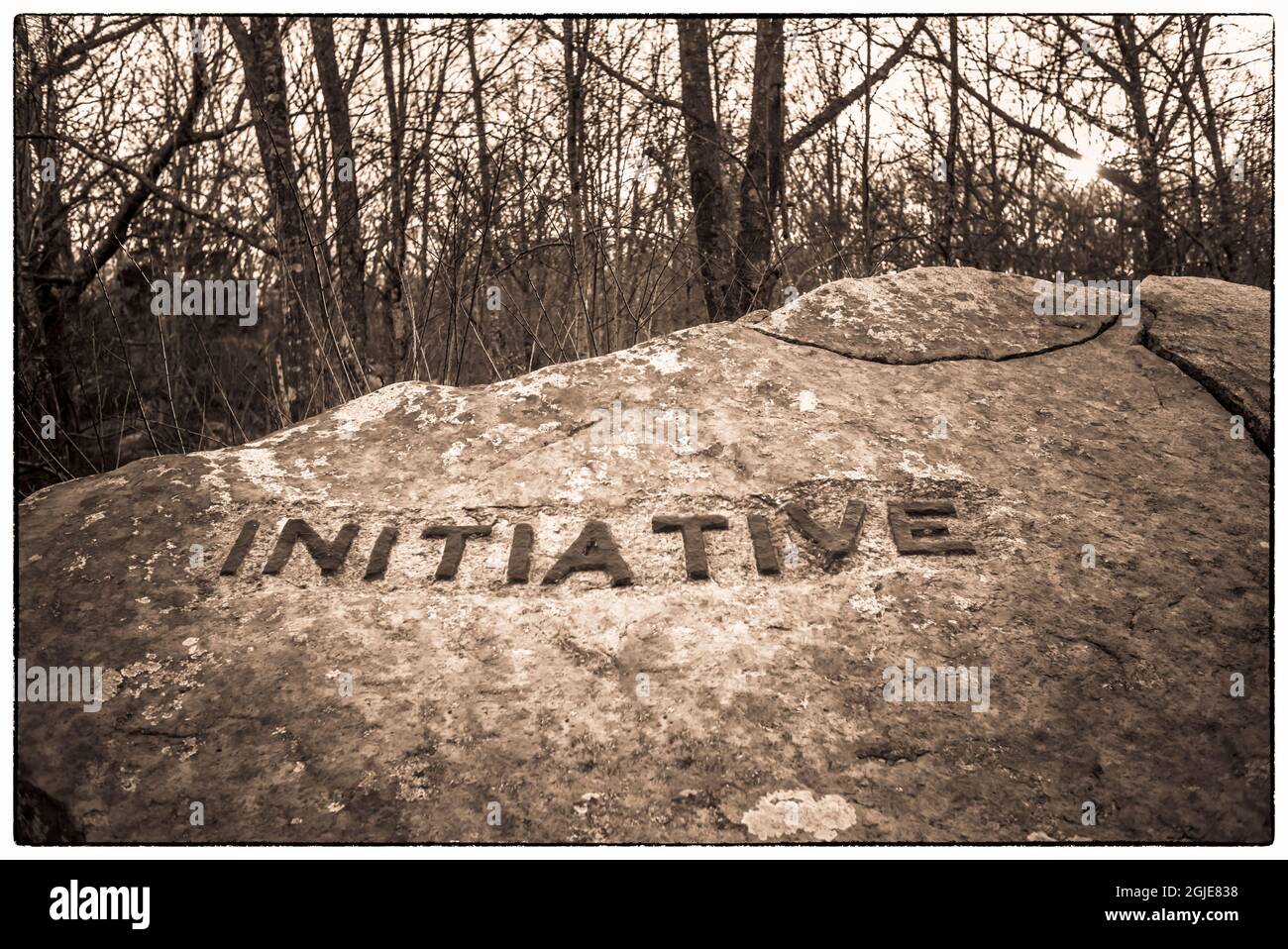 USA, Massachusetts, Cape Ann, Gloucester. Dogtown Rocks, inspirational ...