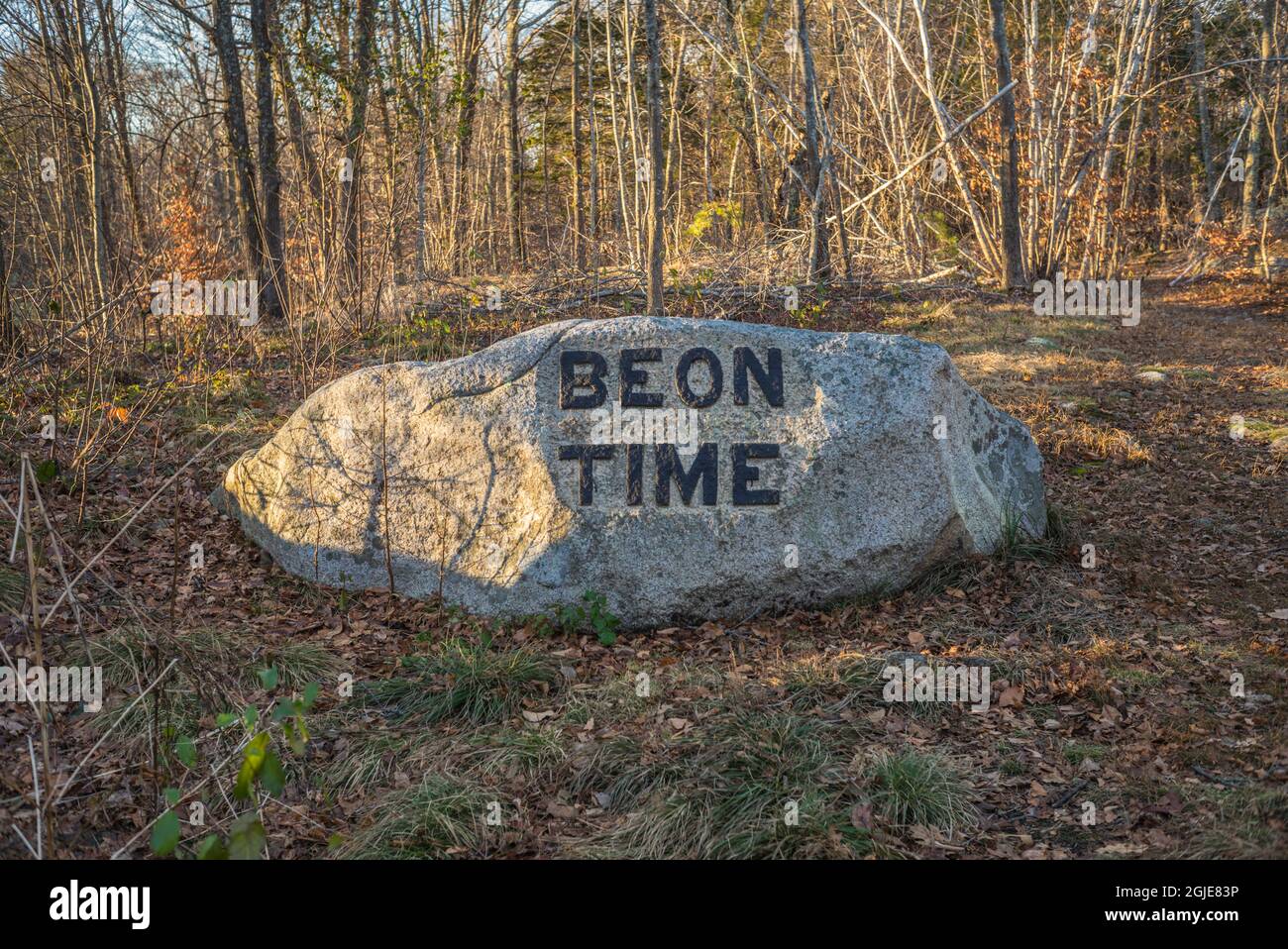 USA, Massachusetts, Cape Ann, Gloucester. Dogtown Rocks, inspirational ...