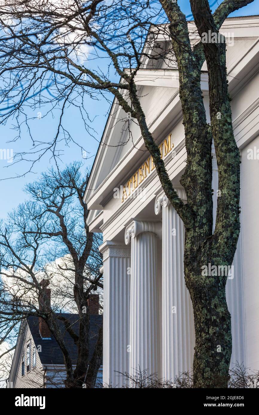 Nantucket Library USA, Massachusetts, Nantucket Island. Nantucket Town, Nantucket ...
