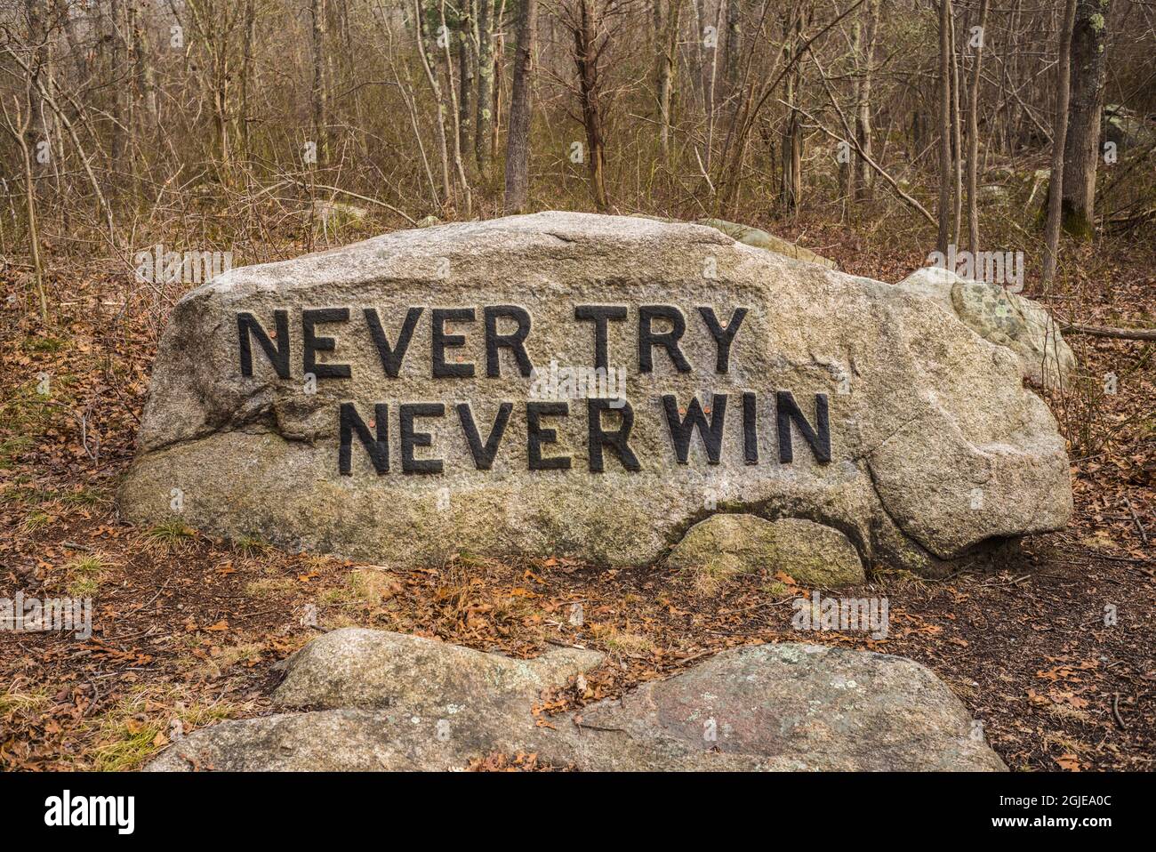 USA, Massachusetts, Cape Ann, Gloucester. Dogtown Rocks, inspirational ...