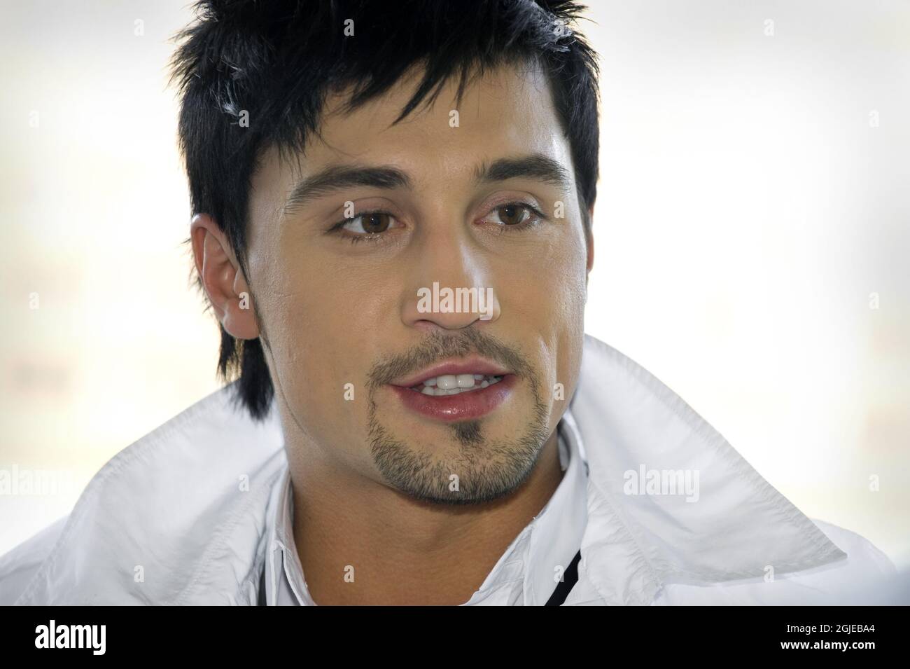 Winner of the Eurovision Song Contest 2008, Dima Bilan of Russia. Stock Photo