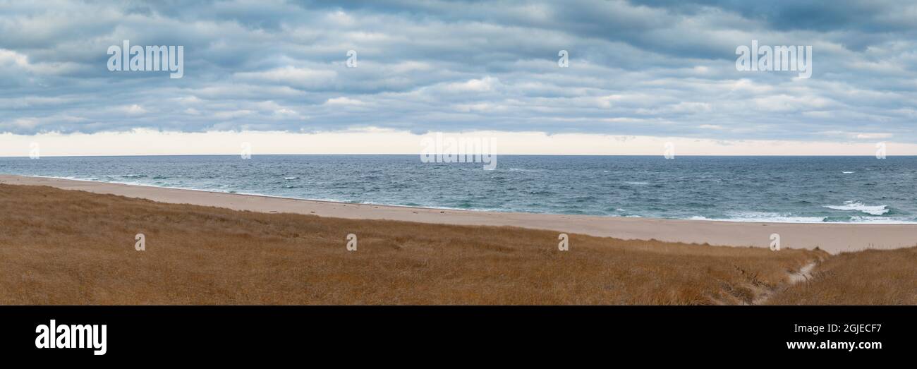 USA, New England, Massachusetts, Cape Cod, Provincetown, Cape Cod National Seashore, Race Point Beach, winter Stock Photo