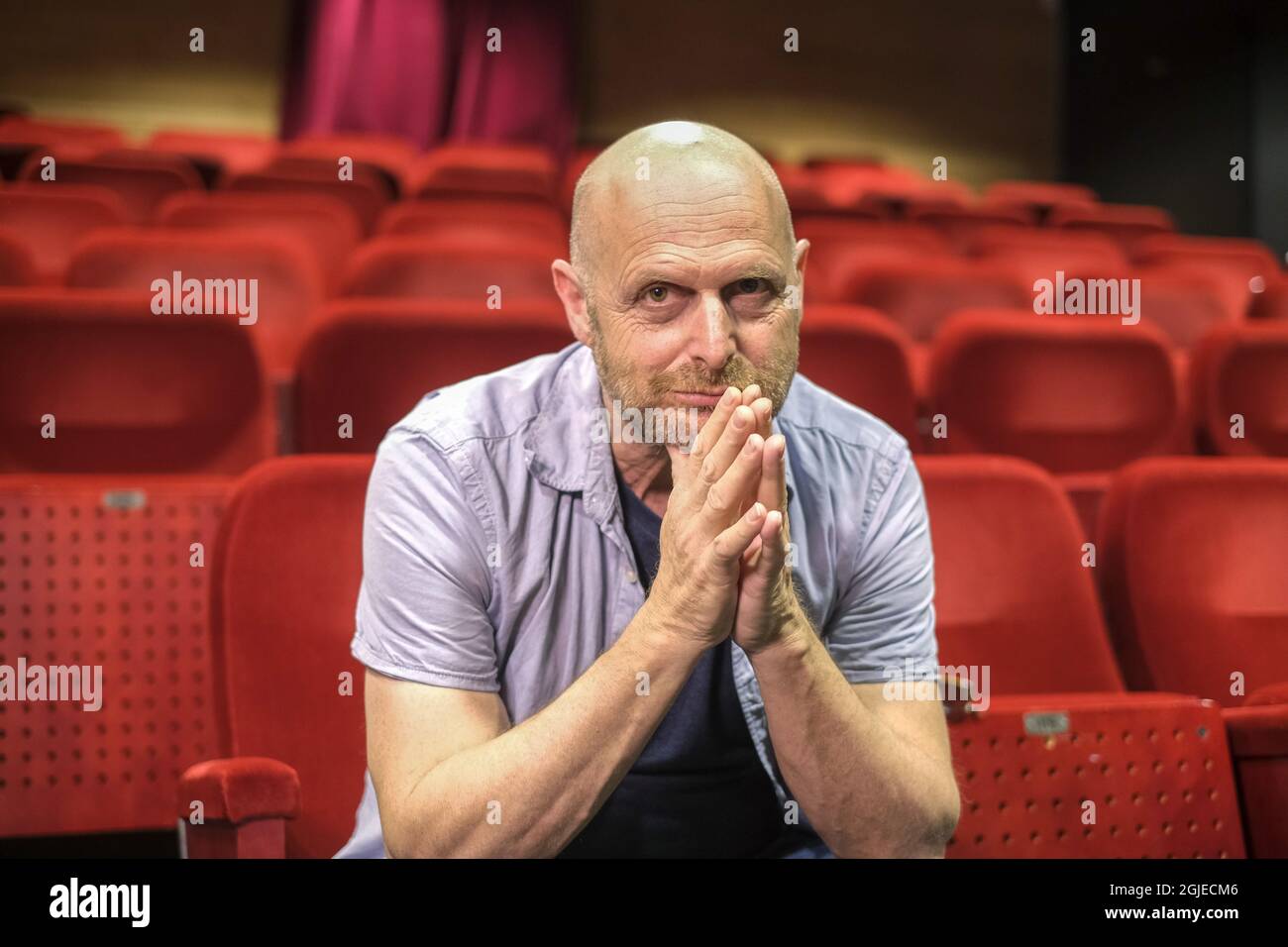 Israeli director and producer Hagai Levi photographed on Faro (Faro), Sweden, on July 02, 2021, during Bergman Week. Photo: Soren Andersson / TT / code 1037  Stock Photo