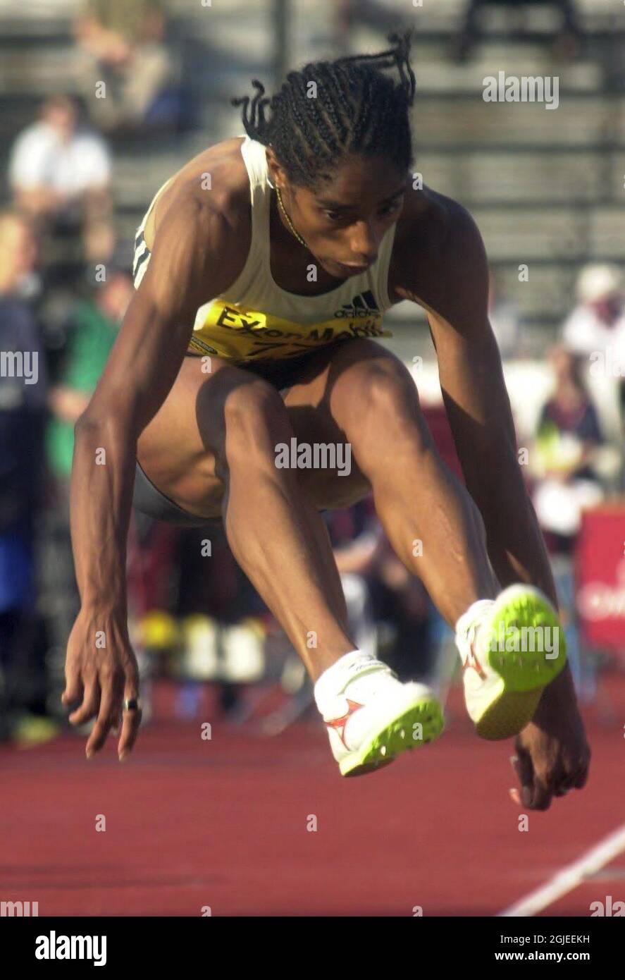 Cuba's Yamile Aldama in action during the Women's triple jump Stock