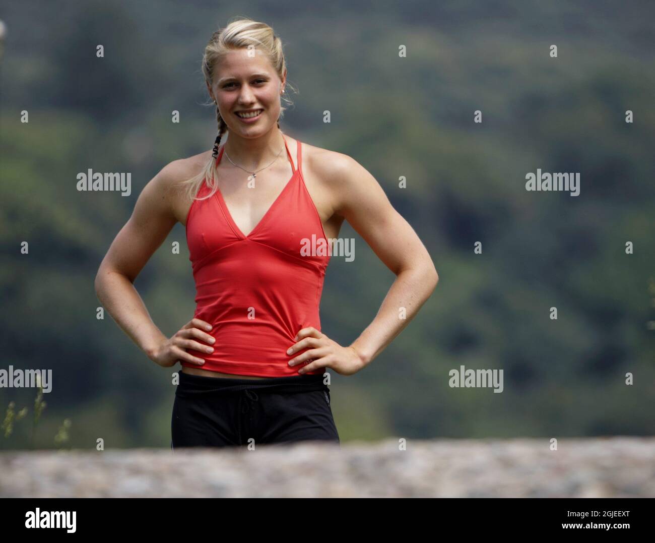 Norwegian athlete, Ida Marcussen, at the Norwegian precamp in