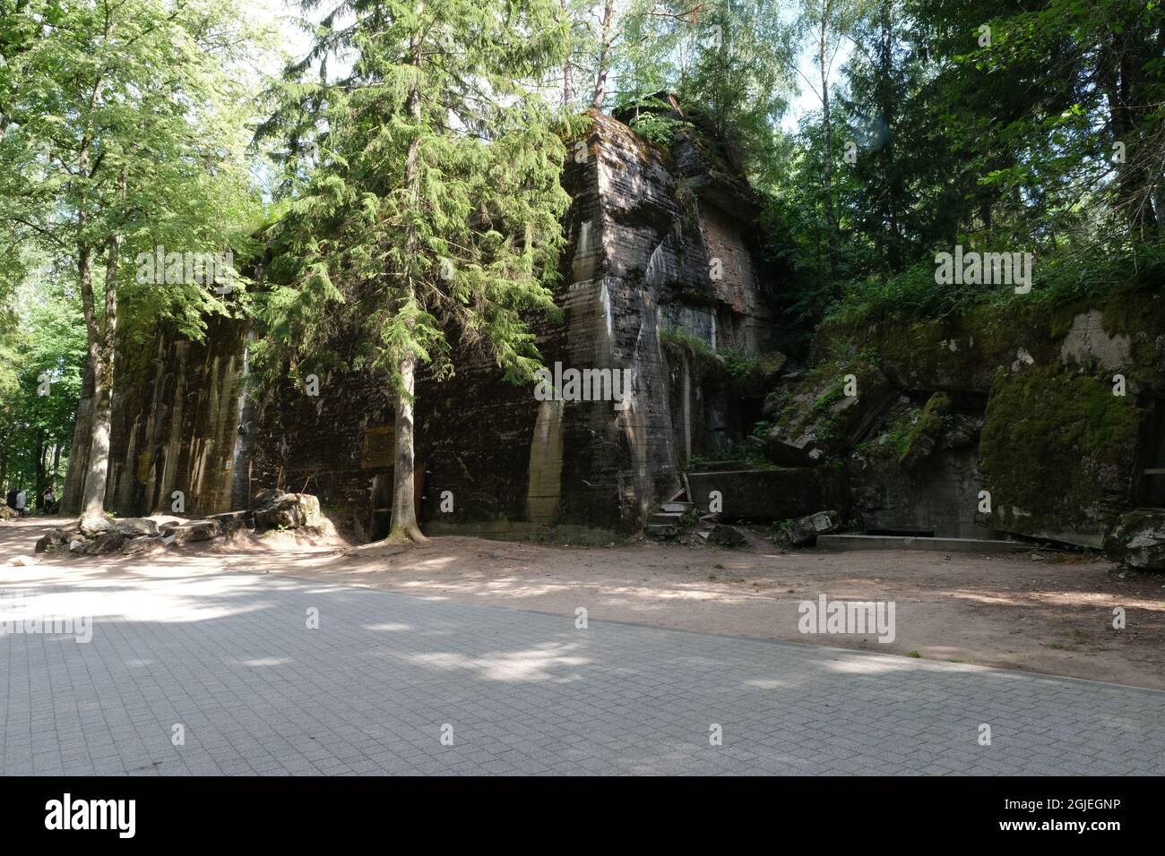 Ketrzyn, Gierloz, Poland - July 19, 2021: Bormann's bunker at the Wolf's Lair (Wilczy Szaniec, Wolfsschanze) built by the Organisation Todt. Stock Photo