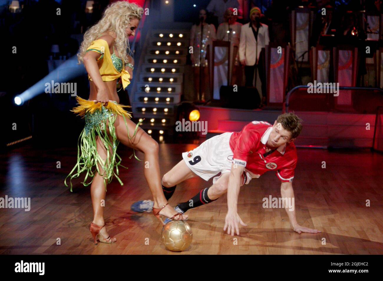 Tore Andre Flo and Nadya Khamitskaya in the tv-show Let's Dance in Oslo,  Norway Stock Photo - Alamy