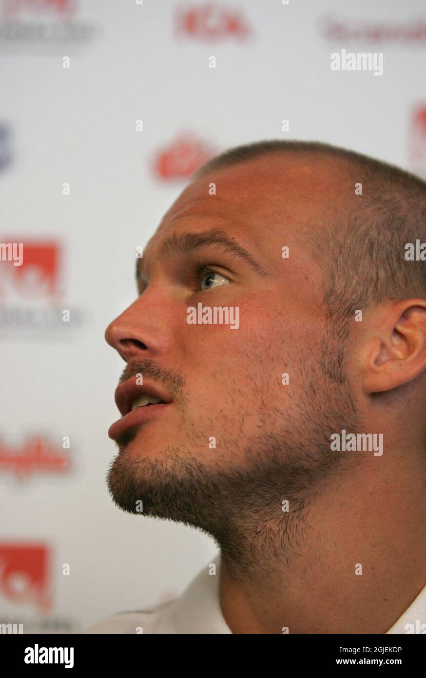 Fredrik Ljungberg of Sweden during a press conference Stock Photo - Alamy