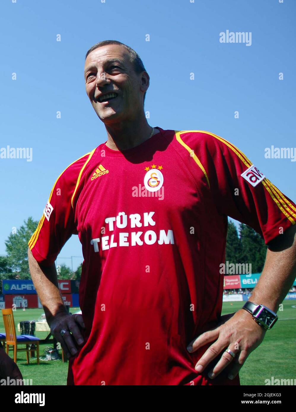 Galatasaray's new co trainer Johan Neeskens during his first training  session in Istanbul Stock Photo - Alamy