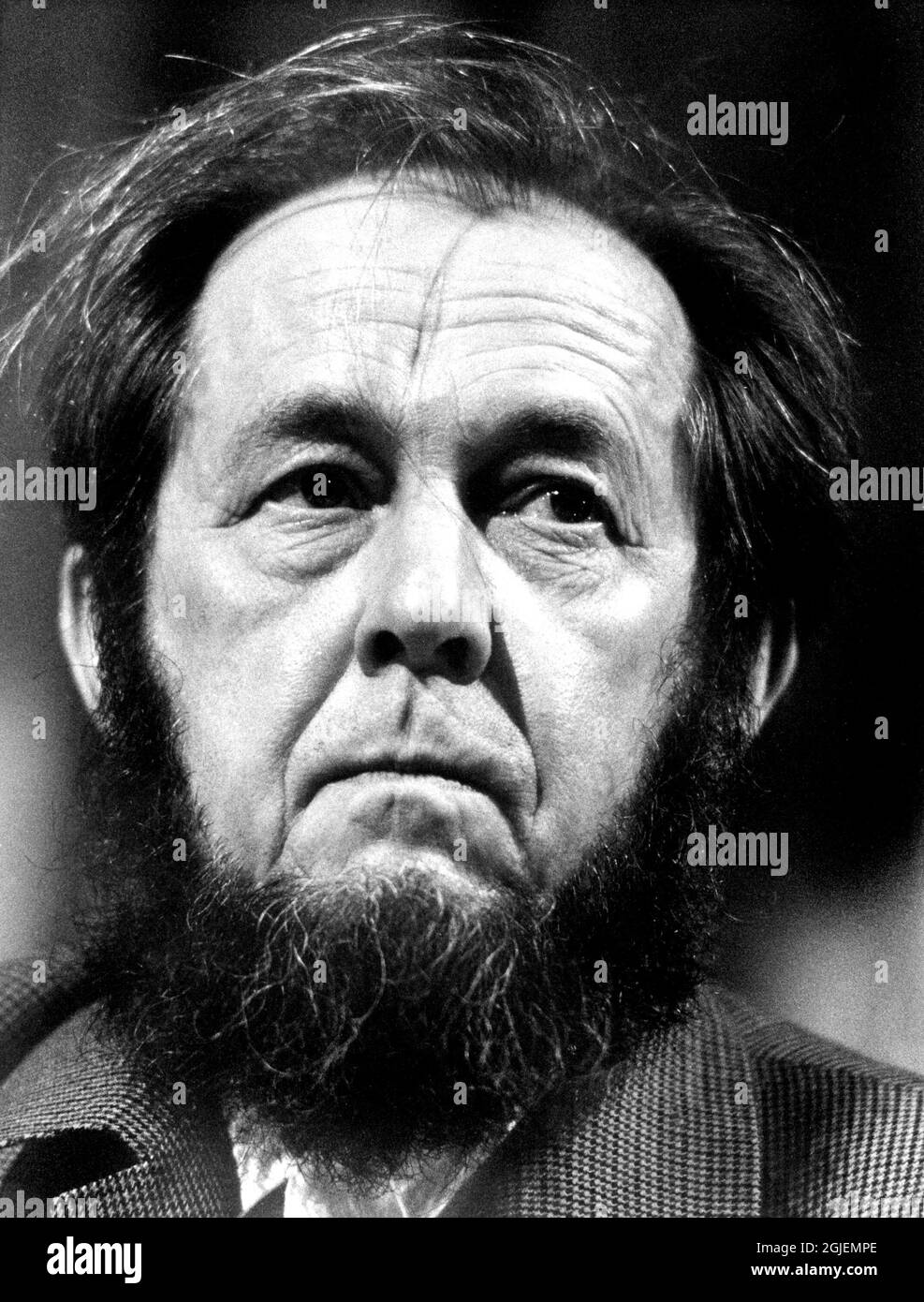 Aleksandr Solzhenitsyn, 1970 Nobel Prize of Literature laureate Stock Photo