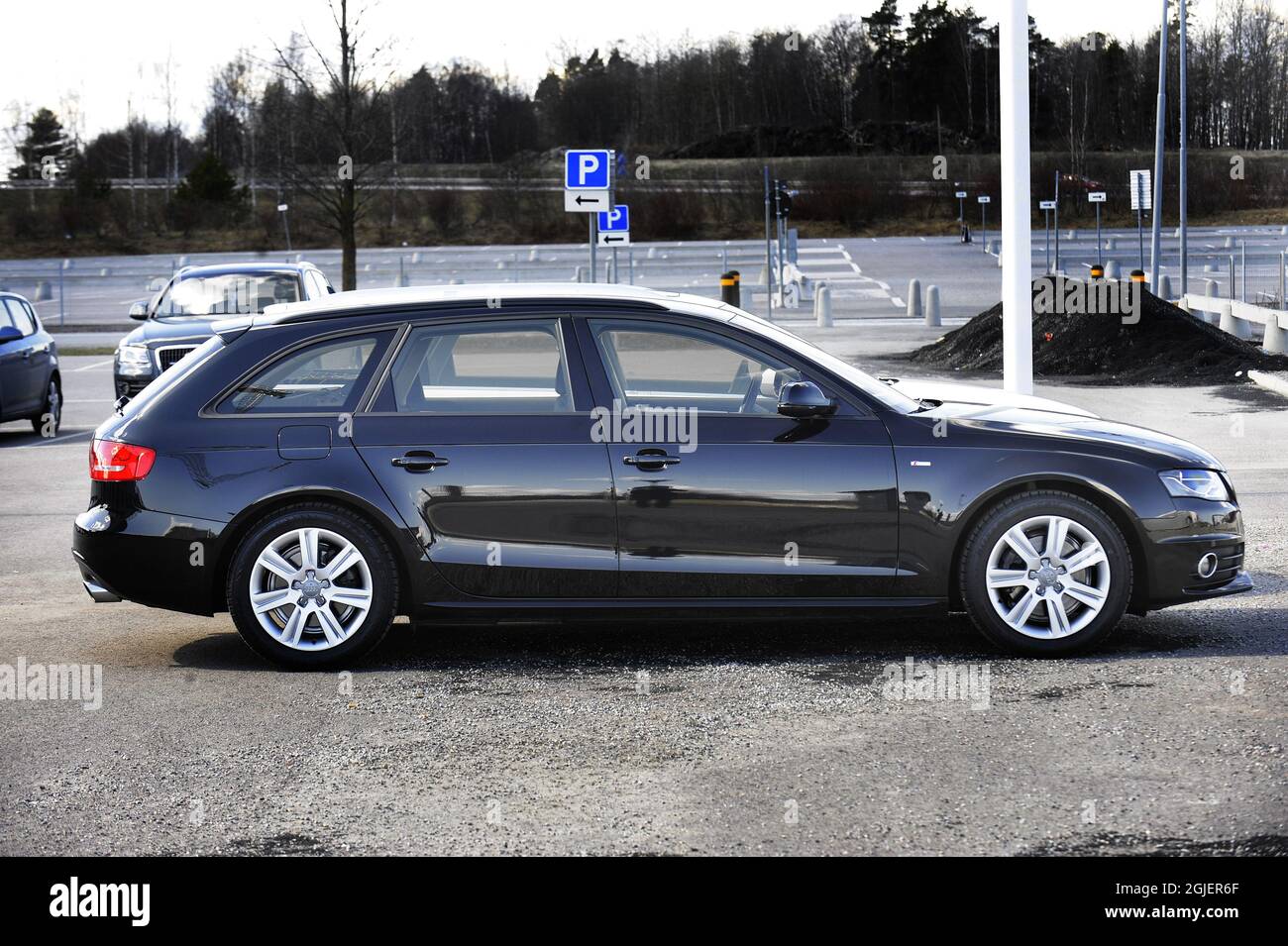 The Audi A4 Avant. Stock Photo