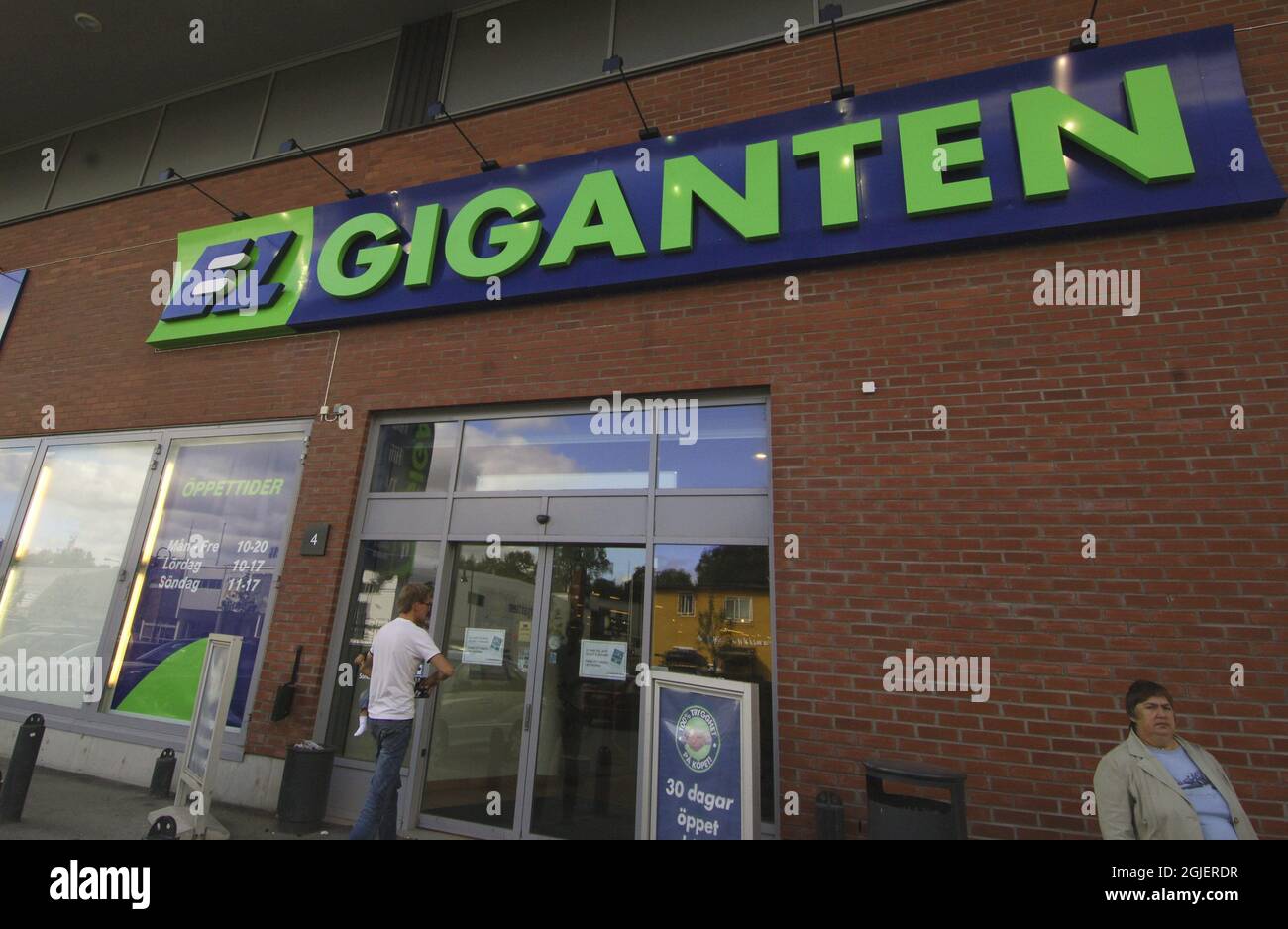 The exterior of home electronics retailer Elgiganten at Sickla outside