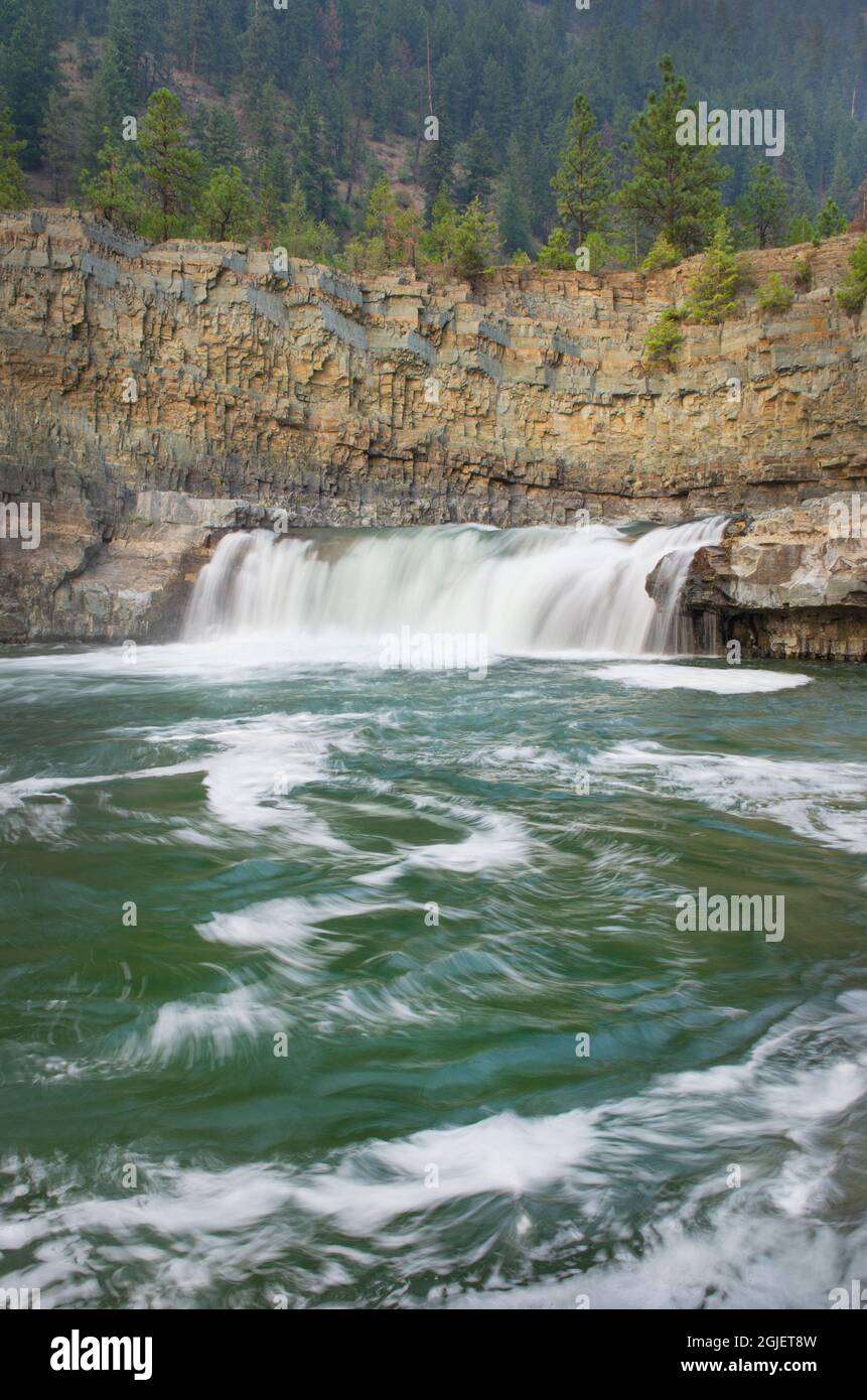 Kootenai Falls, Montana, a series of cascades on the Kootenai River ...
