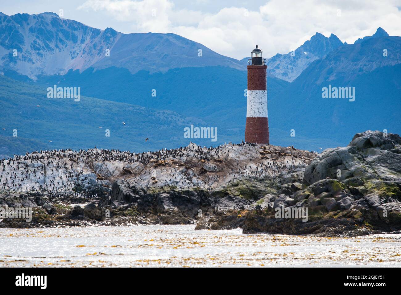 Lighthouse in Ushuaia, Argentina, Patagonia, Land of Fire Stock Photo -  Alamy