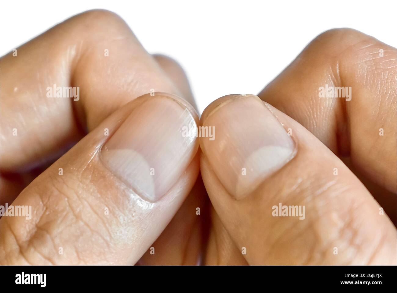 is it just me or do you also not have that white half moon on your natural  nails? what does this mean?? : r/Nails