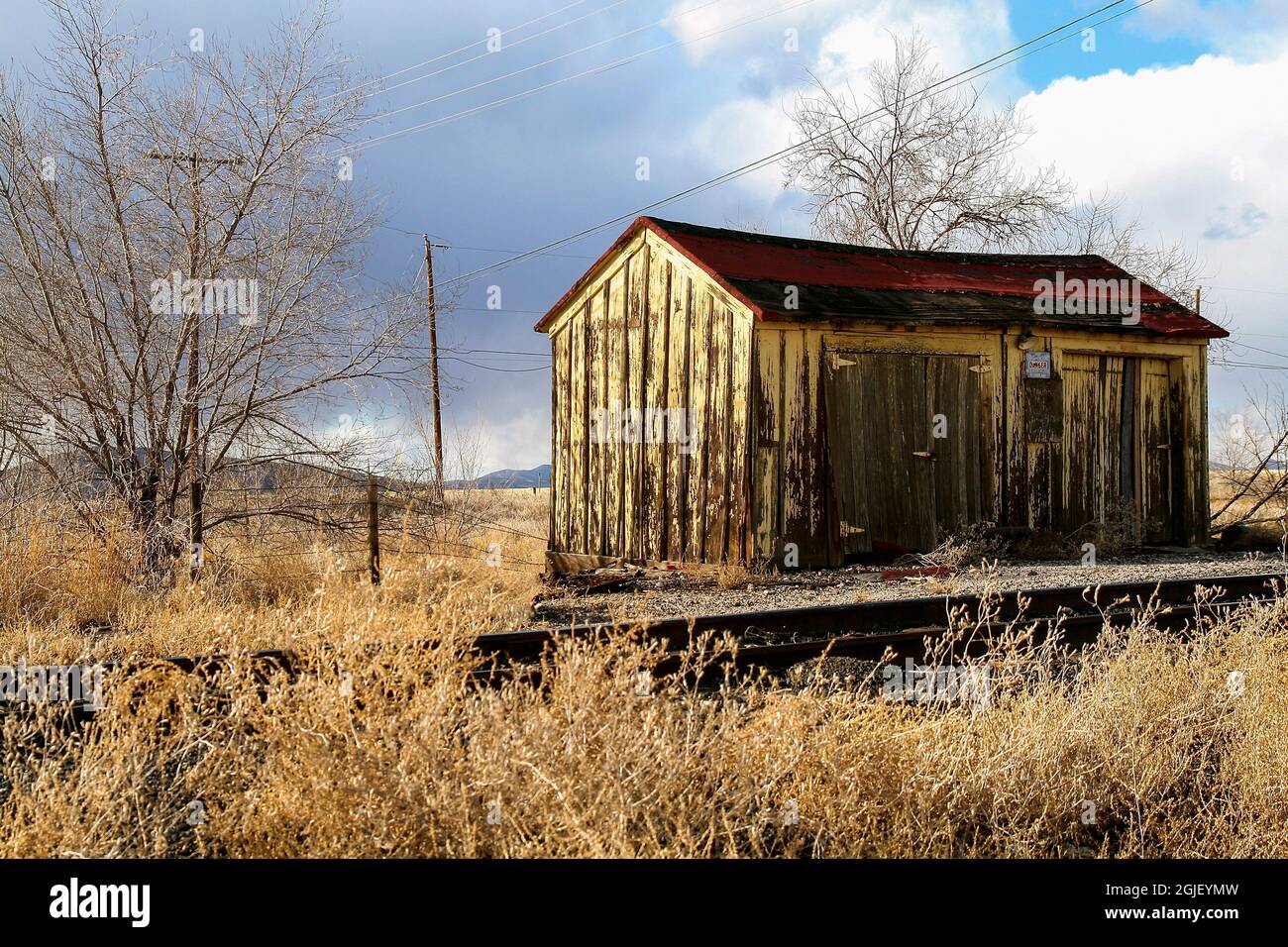 Silver City, New Mexico, USA. Old railway station Stock Photo Alamy