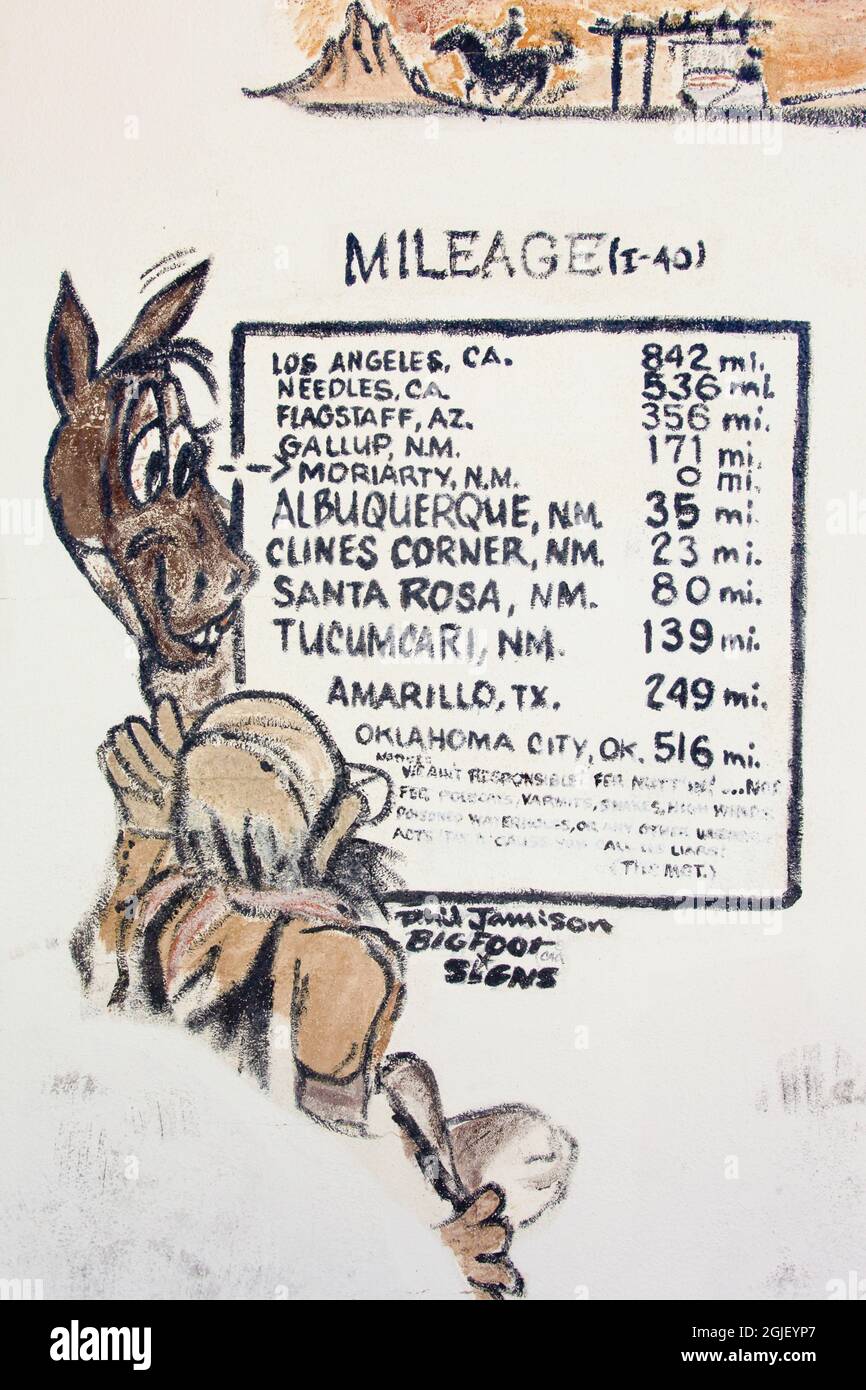 Moriarty, New Mexico, USA. Route 66 Stock Photo Alamy