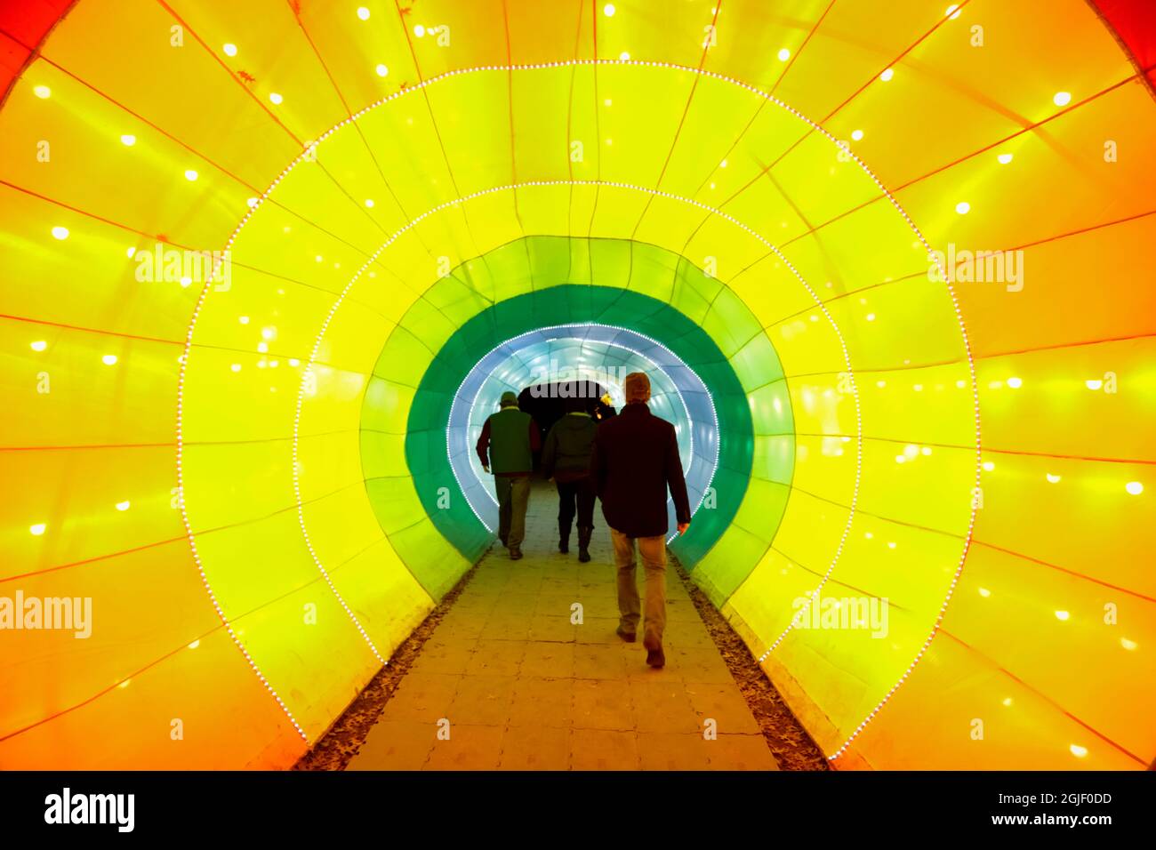 US, New York, Staten Island. Chinese Lantern Festival. People walking