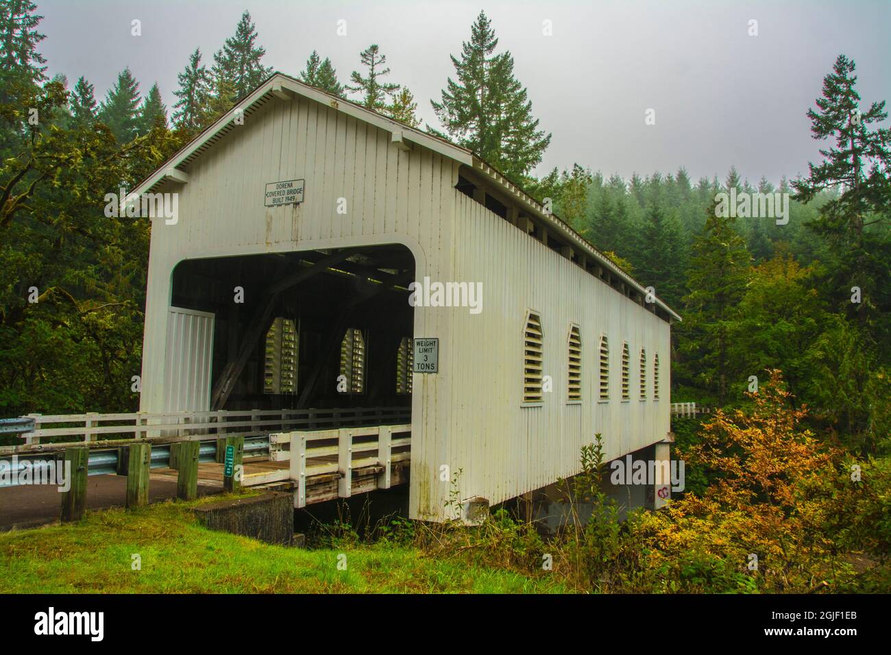 Dorena Bridge, Cottage Grove, Oregon, USA Stock Photo Alamy