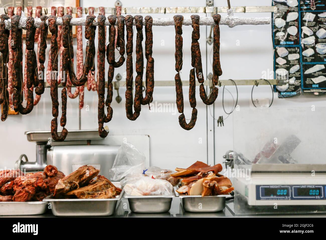Philadelphia, Pennsylvania, USA. Butcher shop Stock Photo Alamy