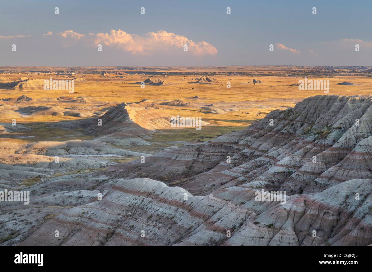 White River Valley Overlook. Badlands National Park, South Dakota Stock ...