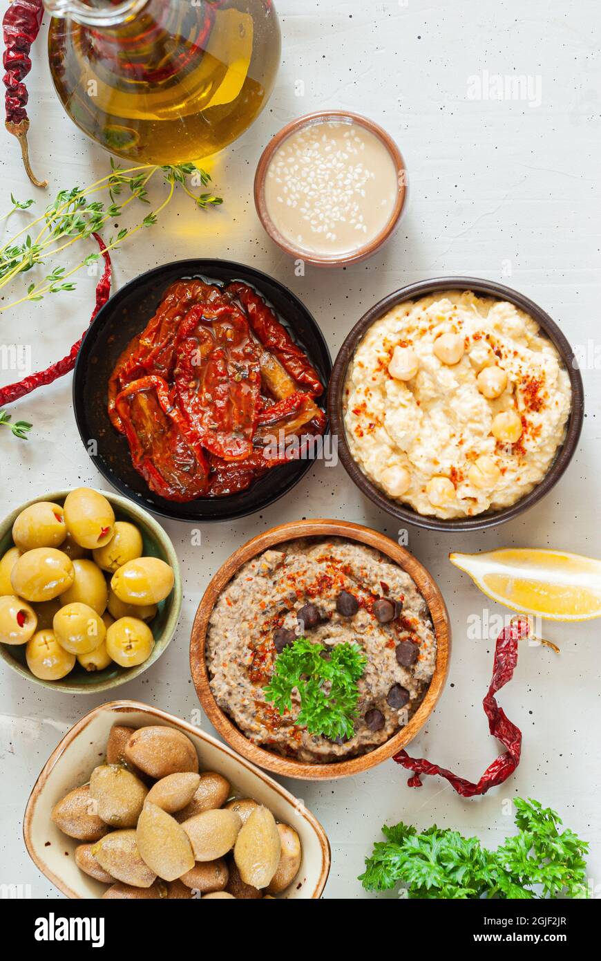 Black chickpea hummus Stock Photo Alamy
