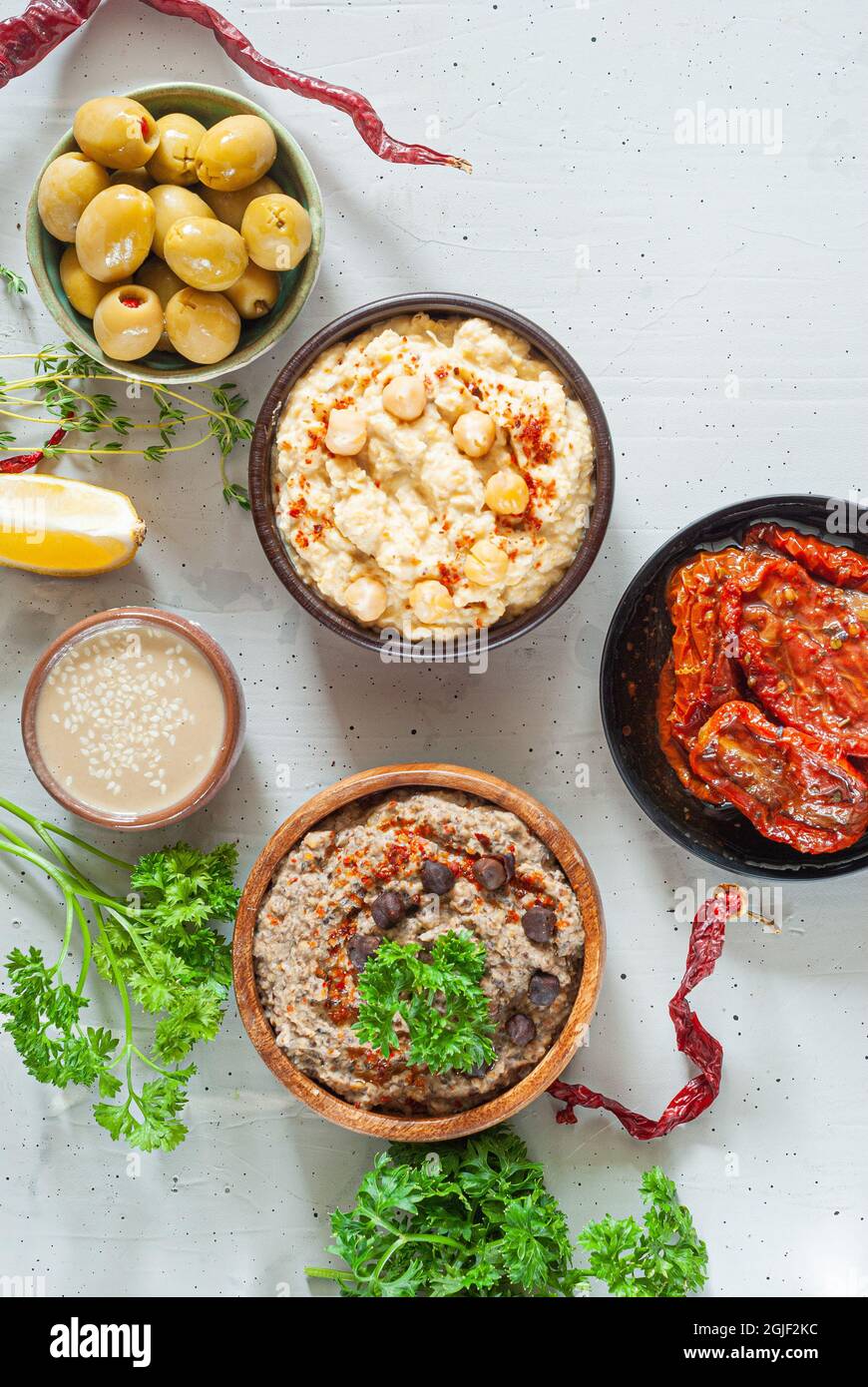 Black chickpea hummus Stock Photo Alamy