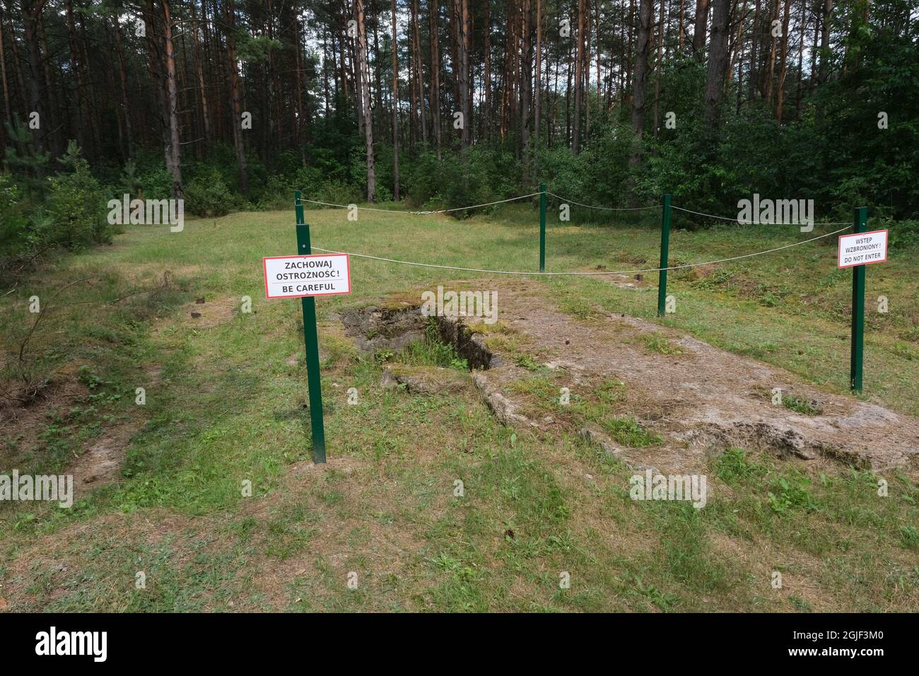 Treblinka, Poland - July 22, 2021: Extermination, execution and labor camp Treblinka. Memorial site. Summer cloudy day Stock Photo