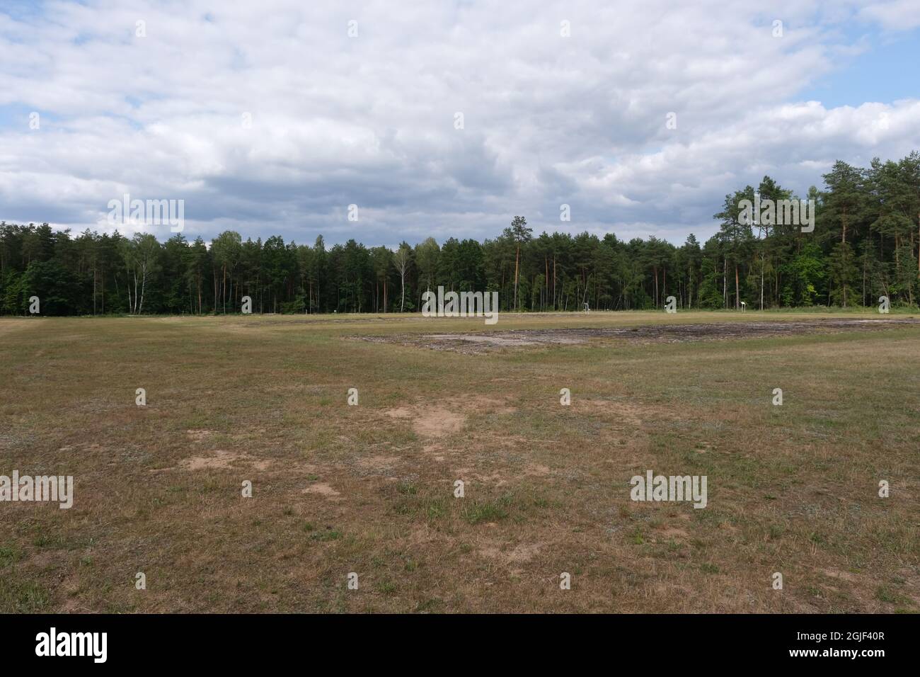 Treblinka, Poland - July 22, 2021: Labor camp Treblinka. Memorial site. Summer cloudy day Stock Photo