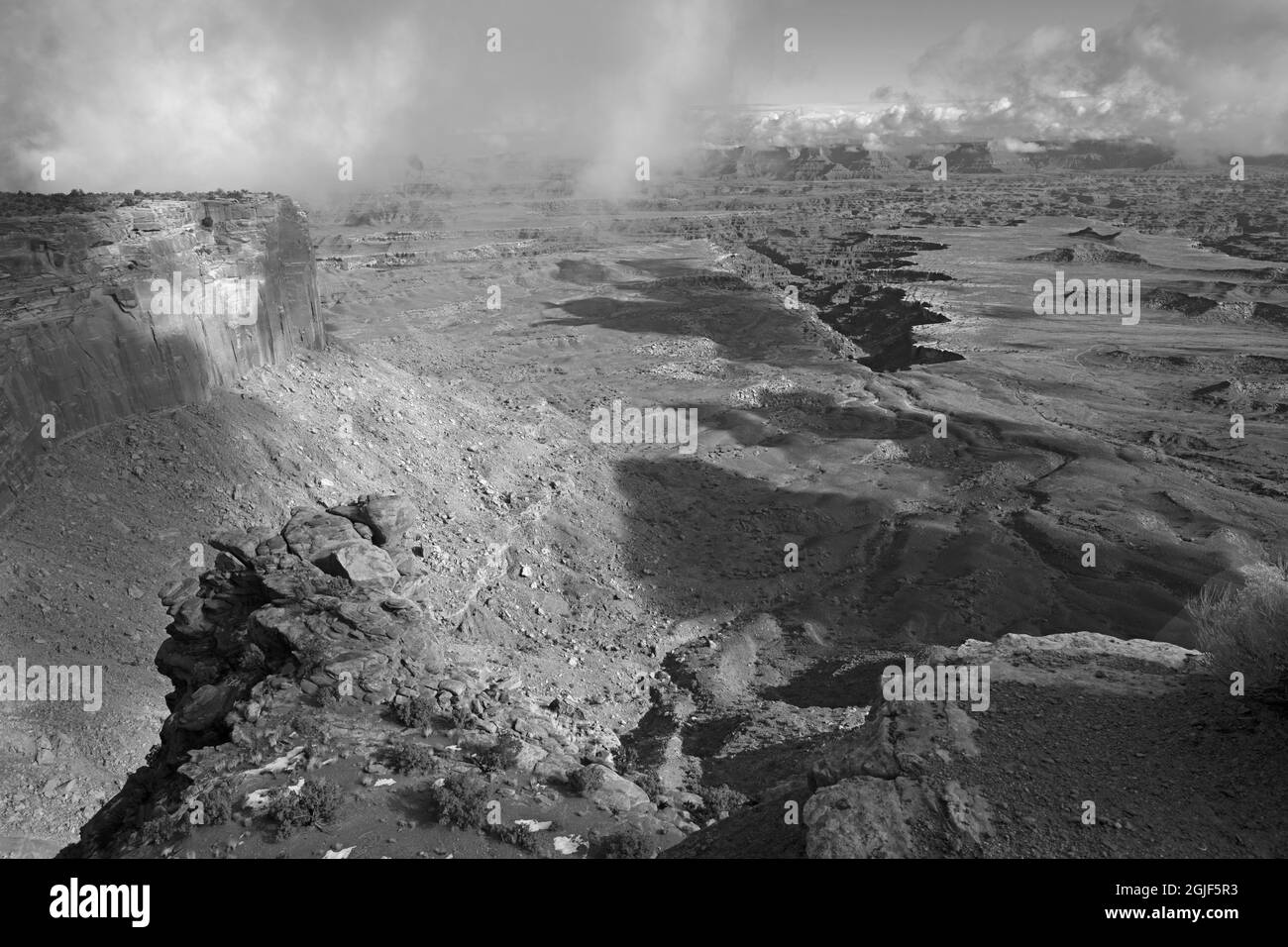 Grand View Point Overlook, Canyonlands National Park, Moab, Utah, USA Stock Photo