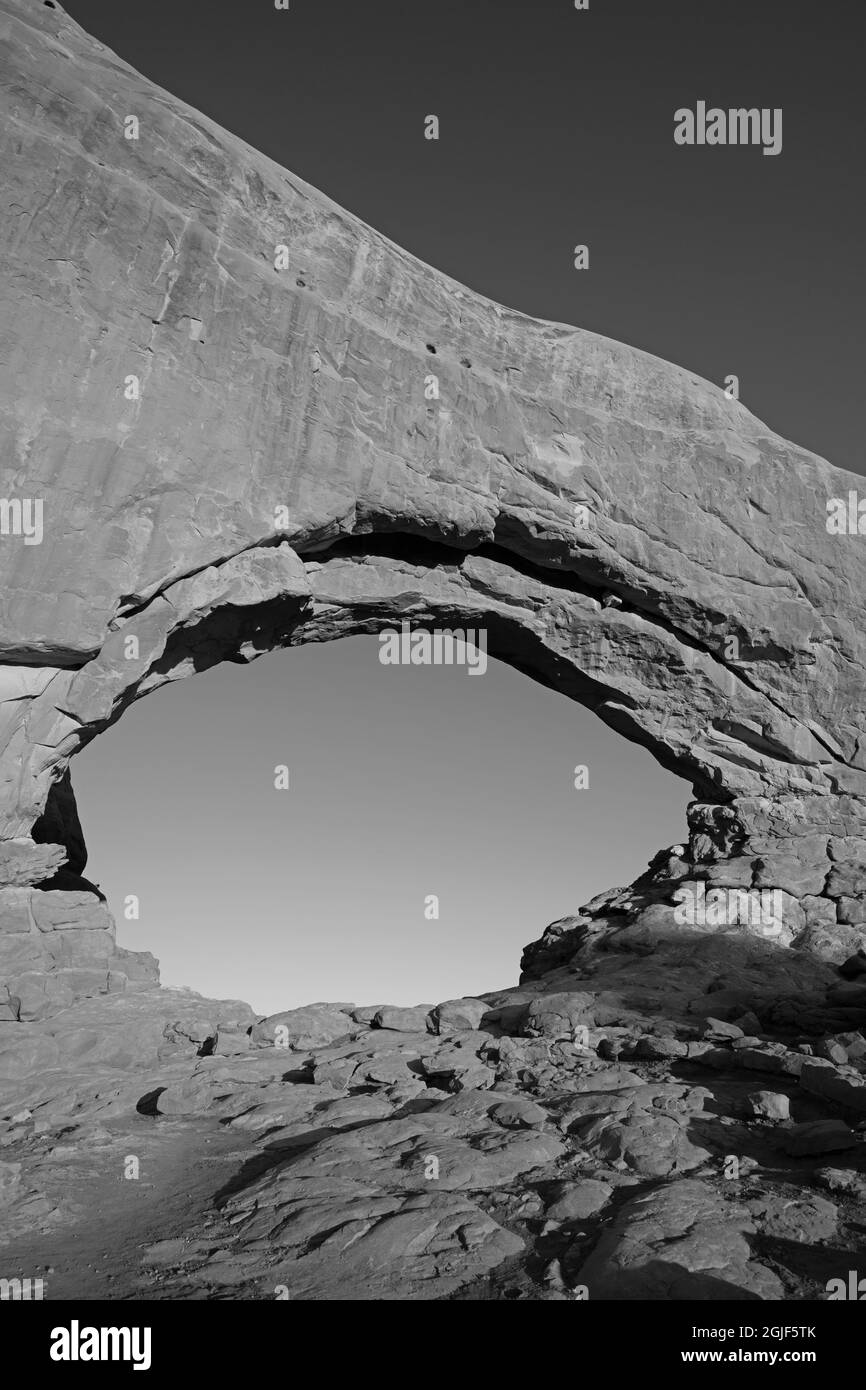 North Window Arch, Arches National Park, Moab, Utah, USA Stock Photo