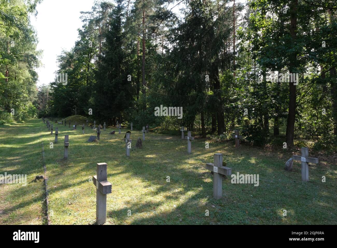 Treblinka, Poland - July 22, 2021: Execution camp Treblinka. Memorial site. Summer cloudy day Stock Photo