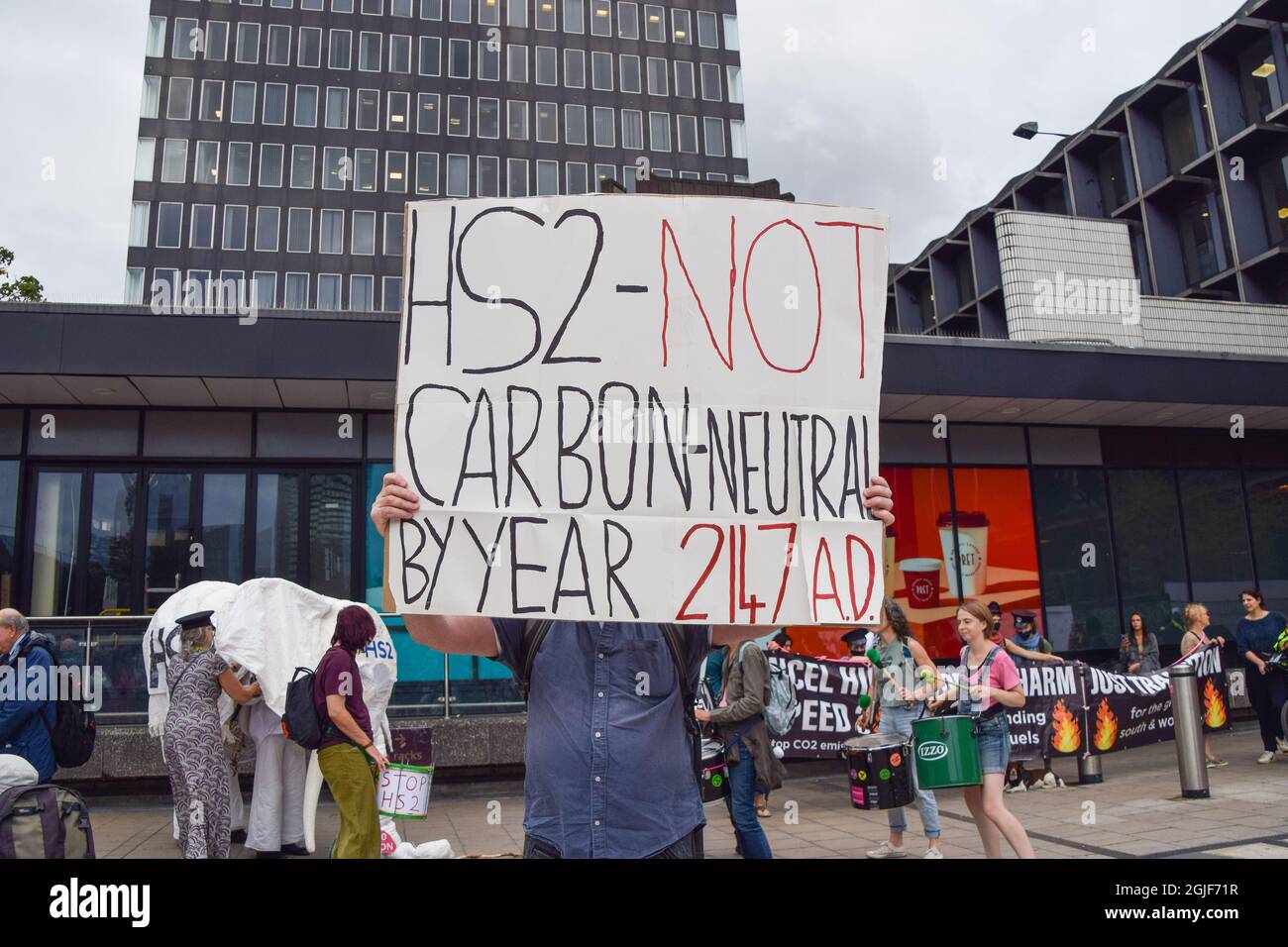 Hs2 Protest Graph High speed 2 railway system hi-res stock photography and images - Alamy