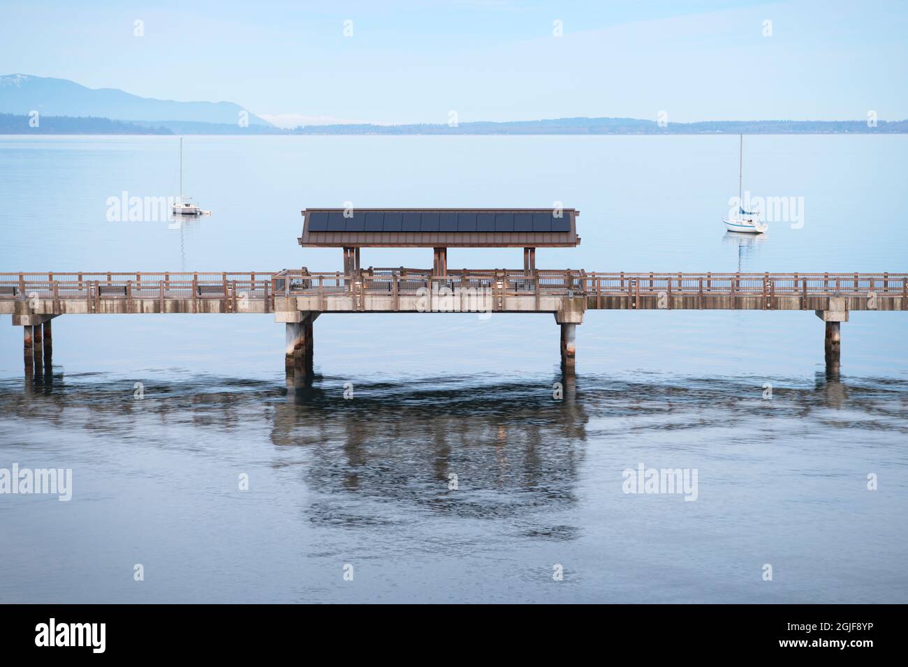 Boulevard Park Boardwalk, Taylor Dock on Bellingham Bay, Bellingham