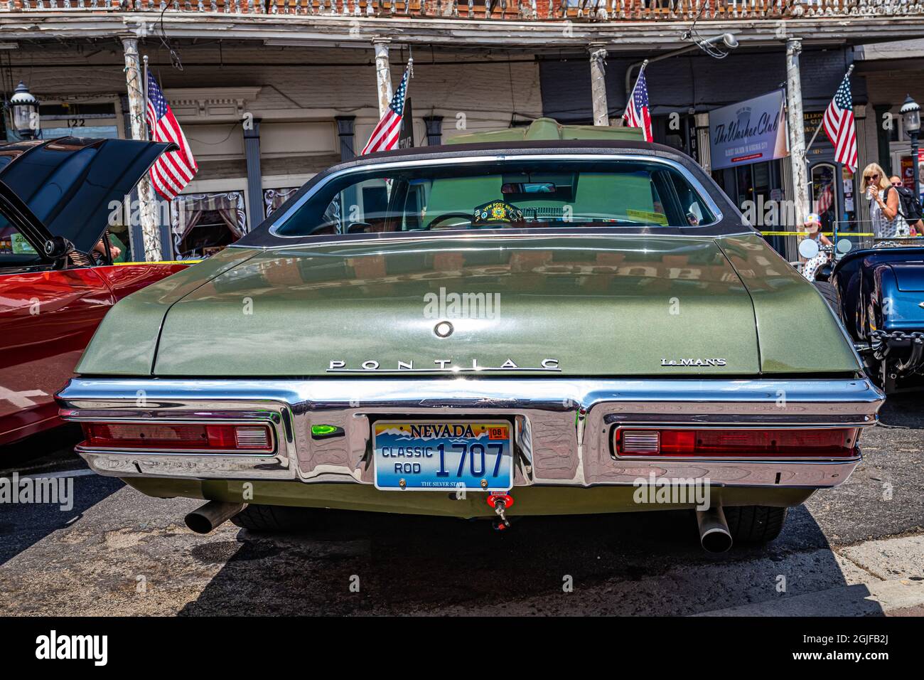 Virginia City, NV July 30, 2021 1970 Pontiac LeMans at a local car