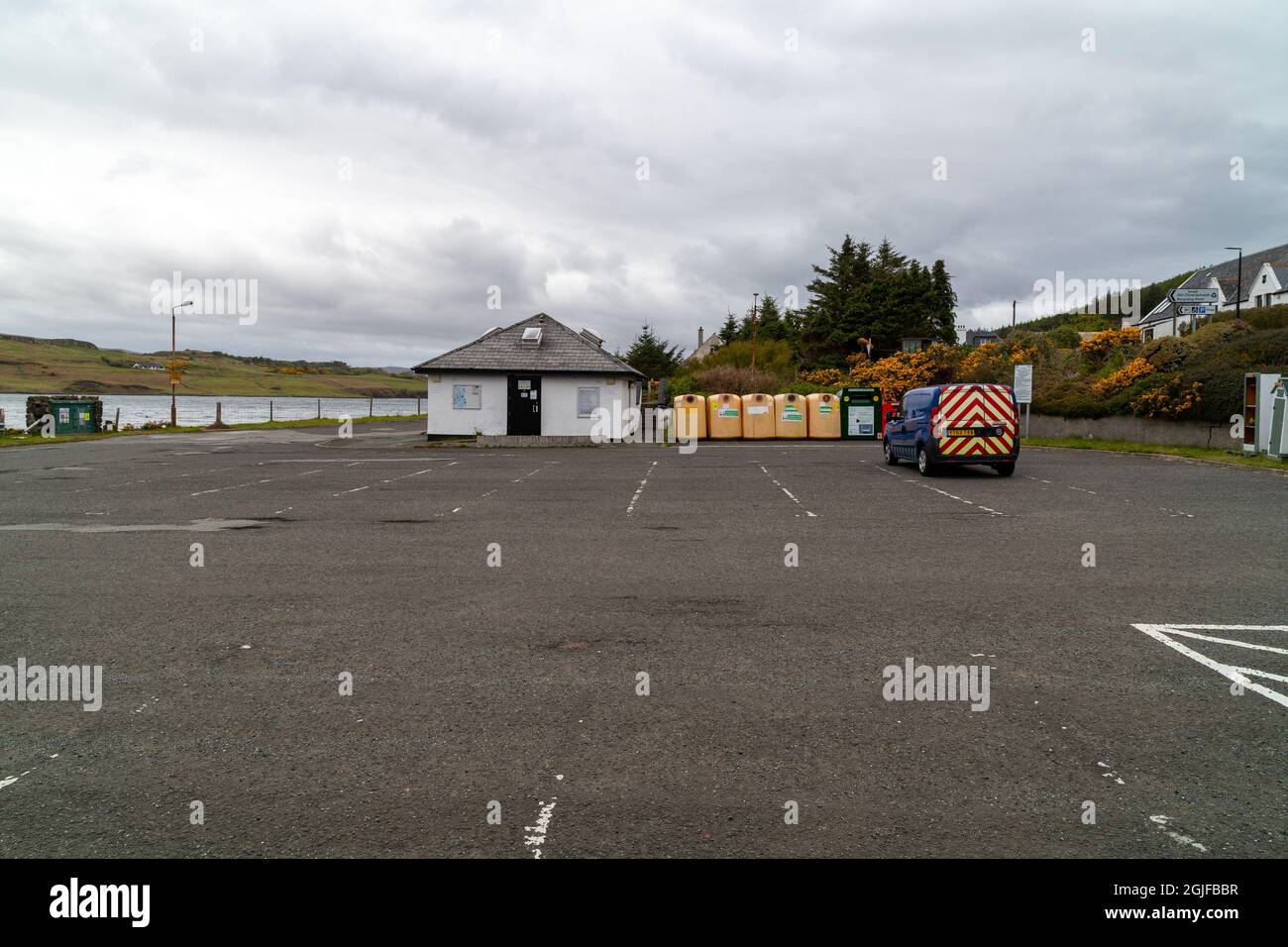 Dunvegan car park Stock Photo Alamy