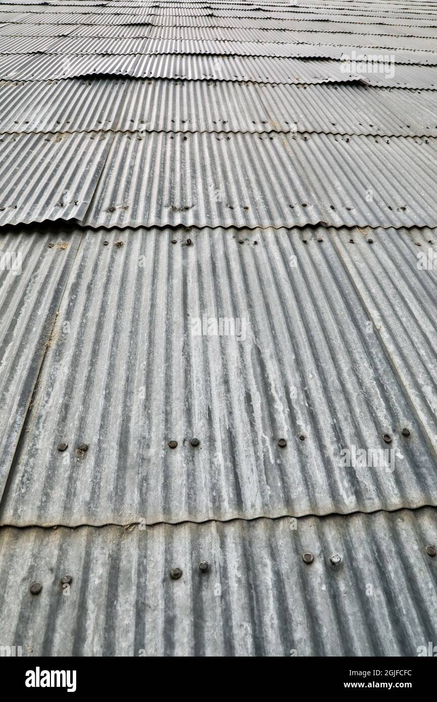 USA, Washington State, Palouse. Side of an old buildings in Endicott