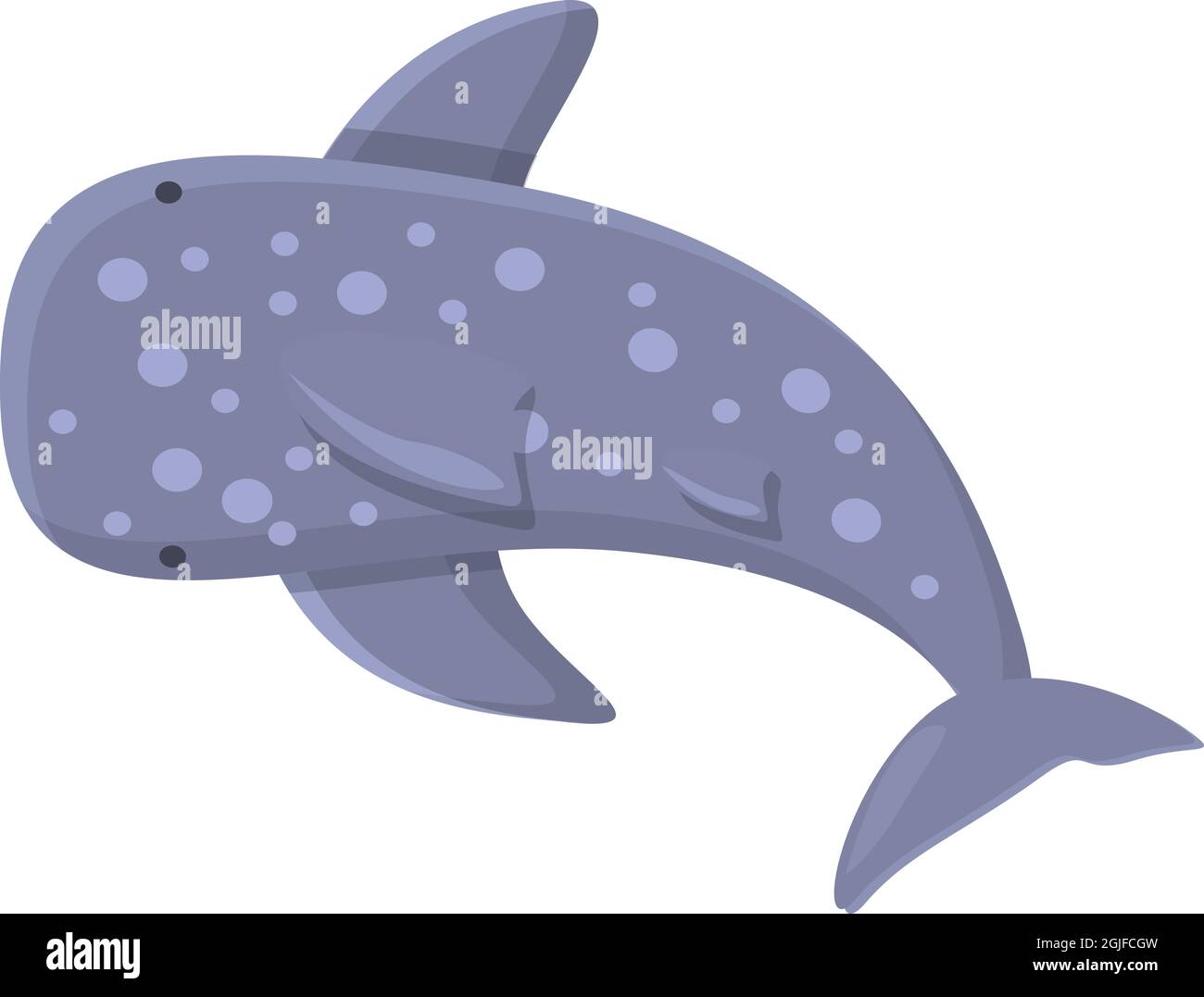 Giant whale shark icon cartoon vector. Sea fish. Ocean animal Stock Vector