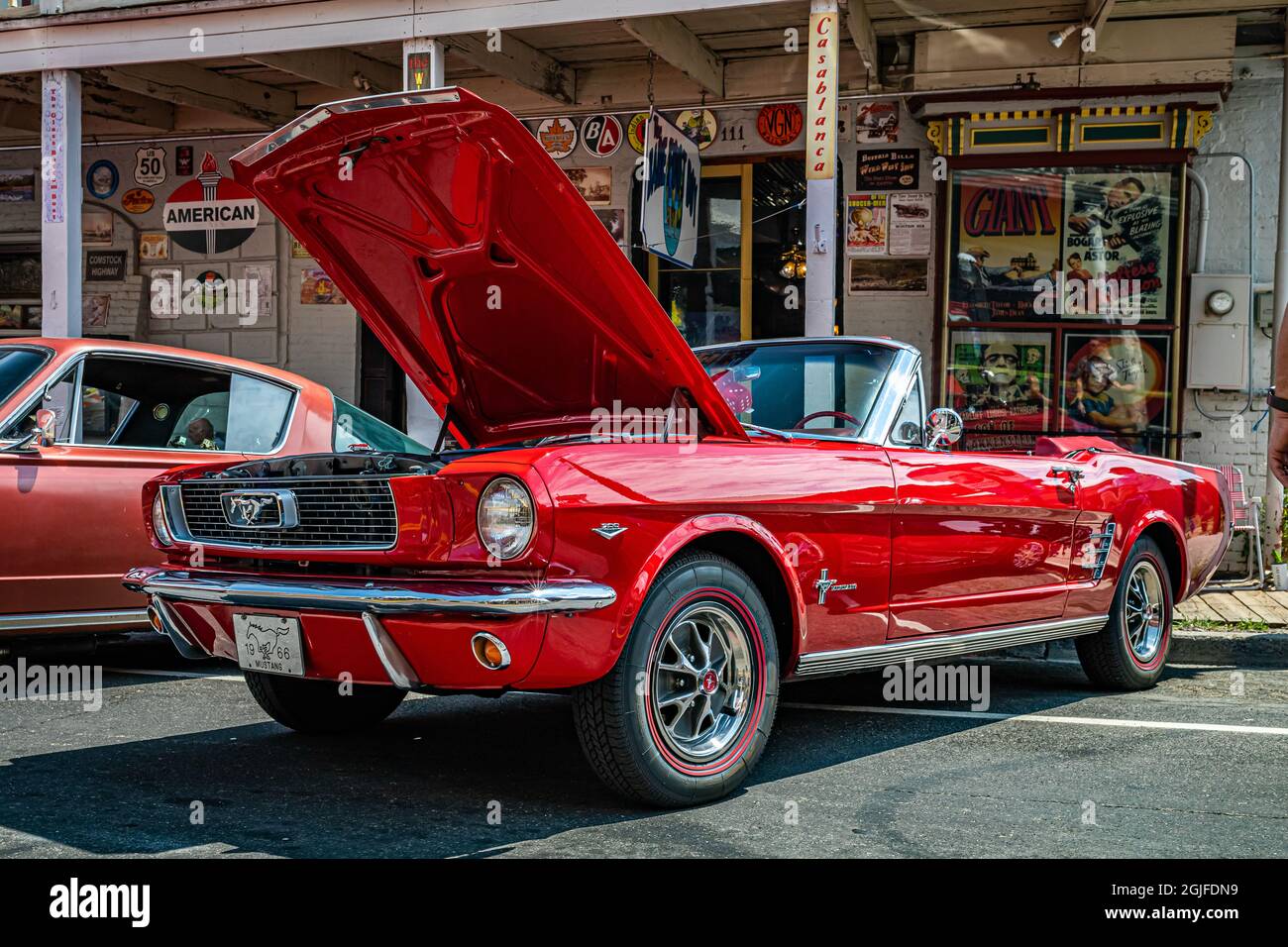 Virginia City, NV July 30, 2021 1966 Ford Mustang at a local car