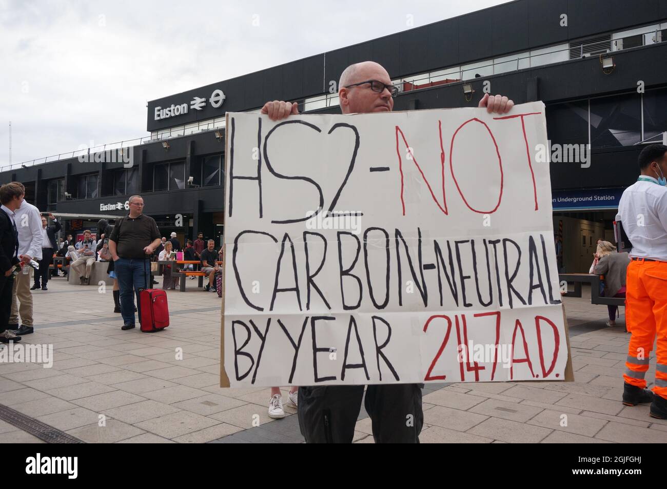 Hs2 Line Protests Pull the emergency brakes hi-res stock photography and images - Alamy