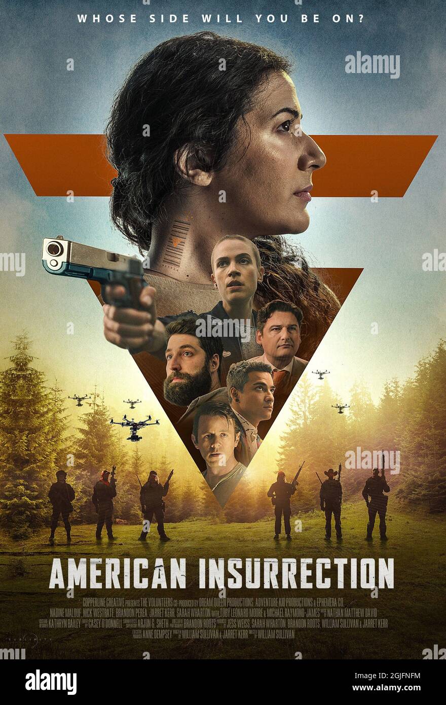 AMERICAN INSURRECTION, poster, from top: Nadine Malouf, Sarah Wharton ...