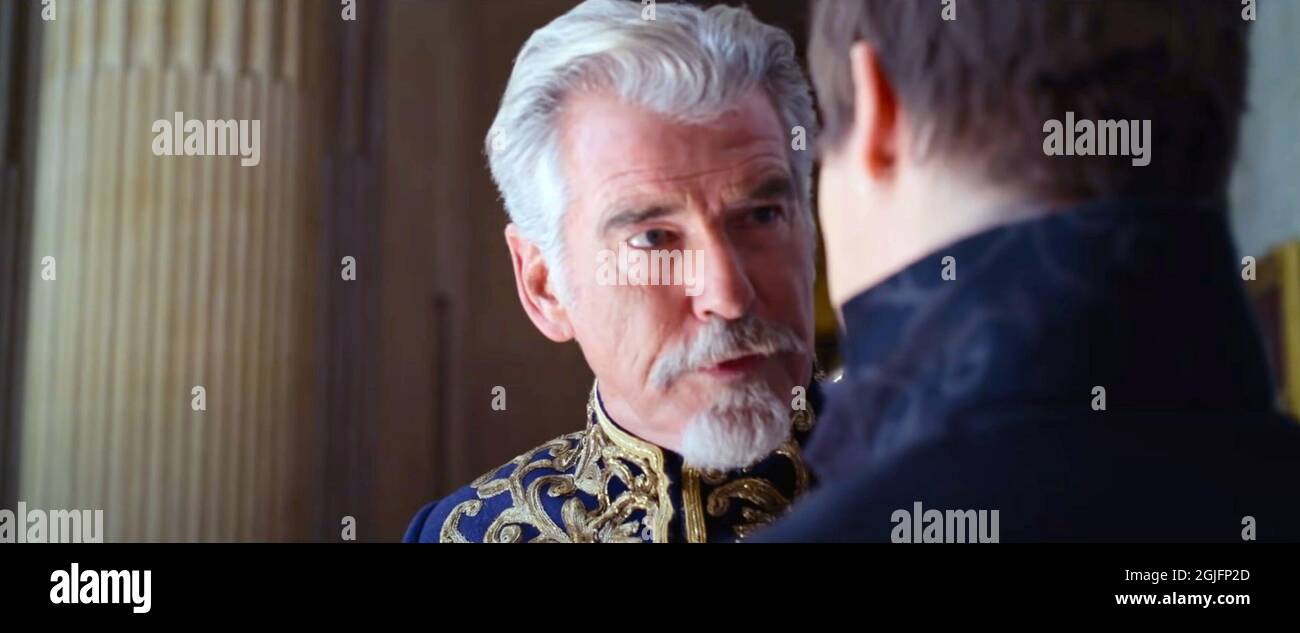 CINDERELLA, from left Pierce Brosnan, Nicholas Galitzine, 2021